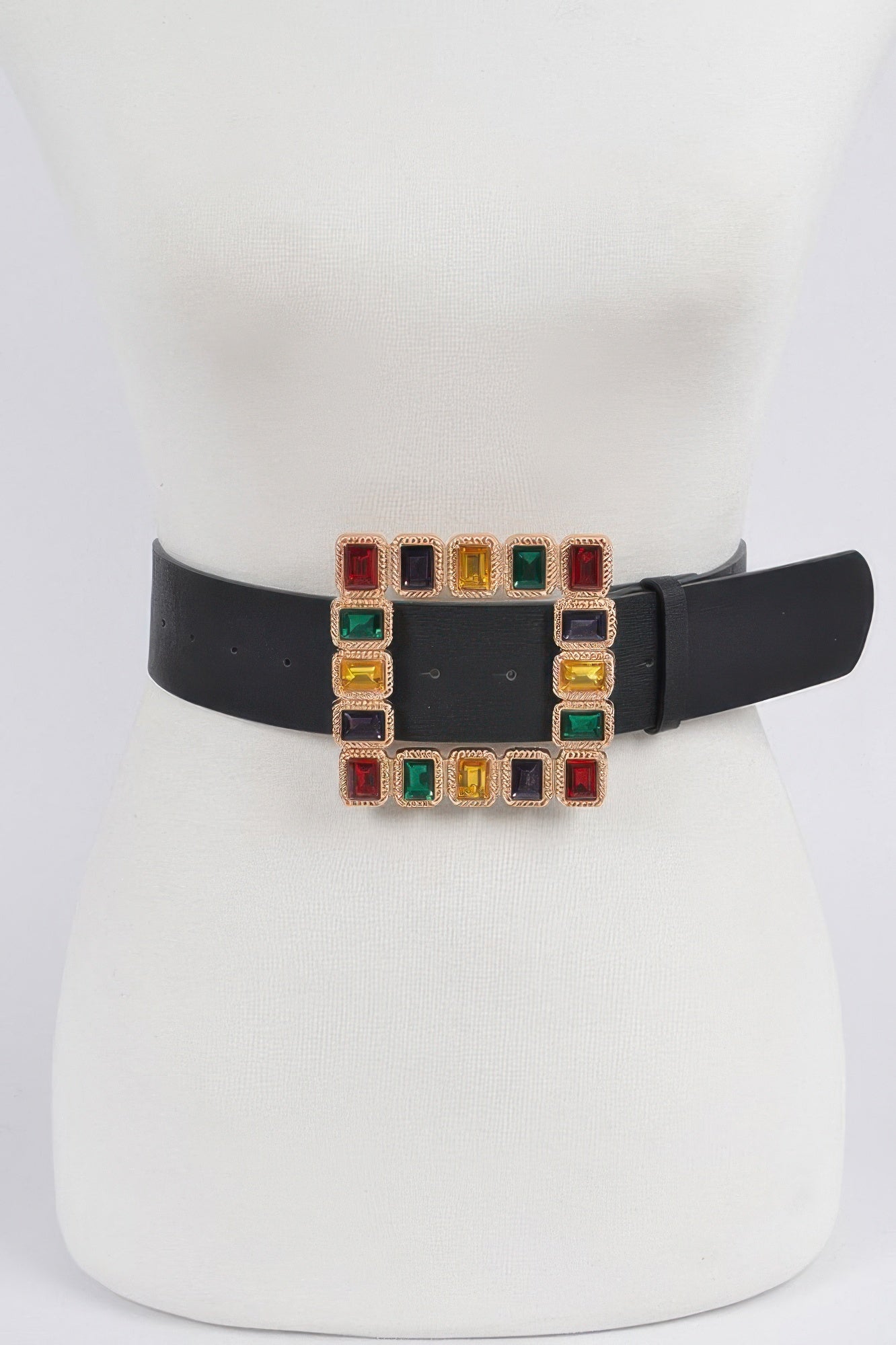 Square Rhinestone Buckle Belt Secondary image