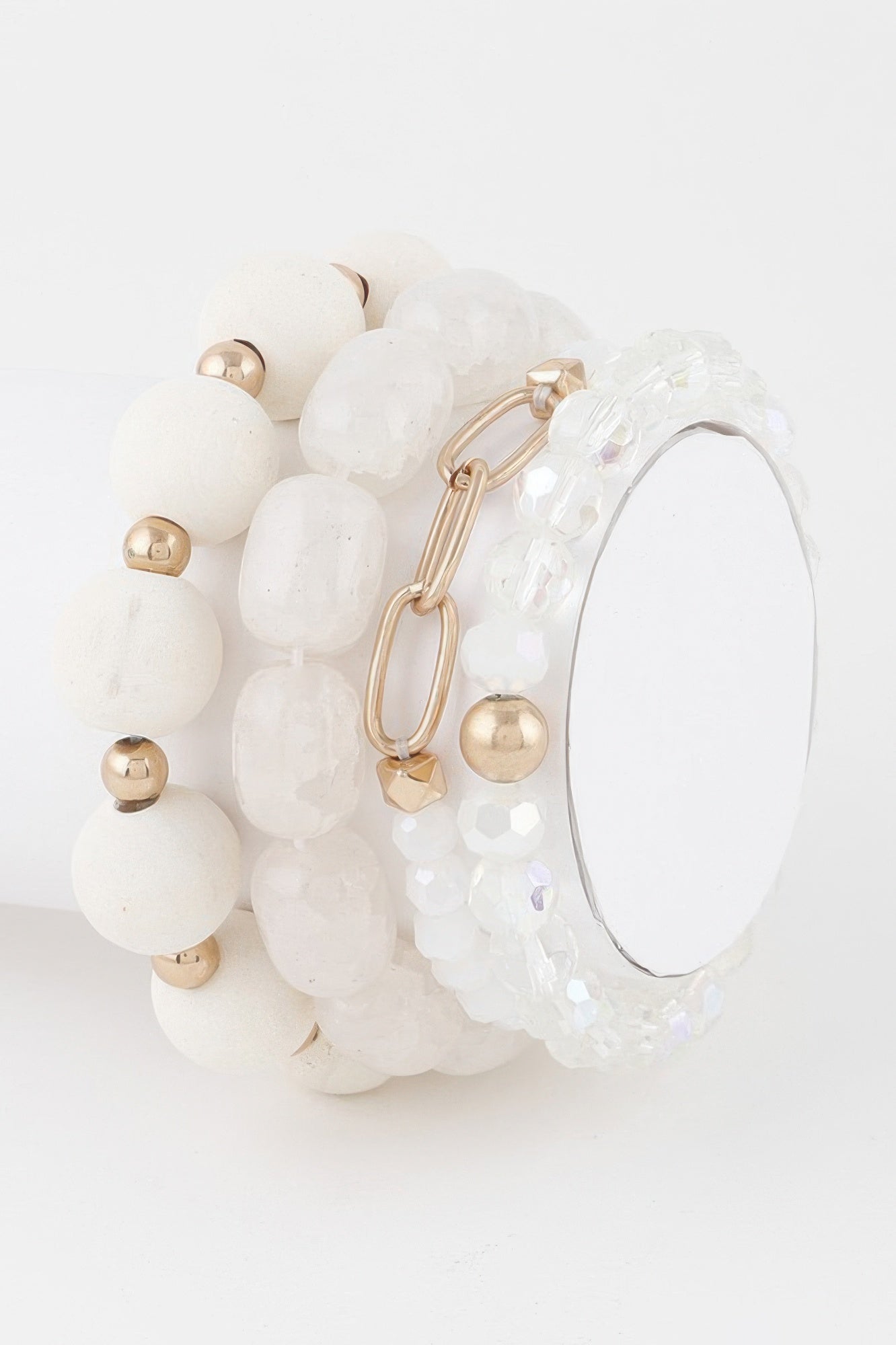 Layered Crystal Bead Bracelet Secondary image