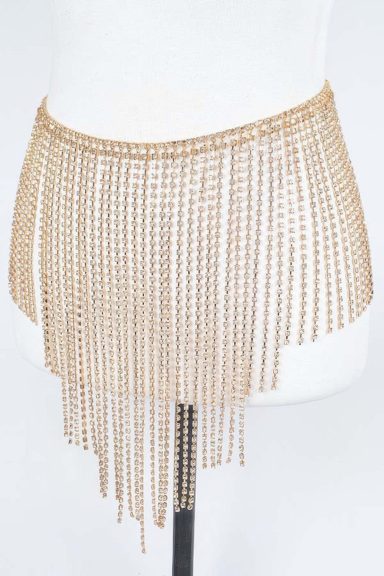 Cascading Rhinestone Statement Belt Secondary image