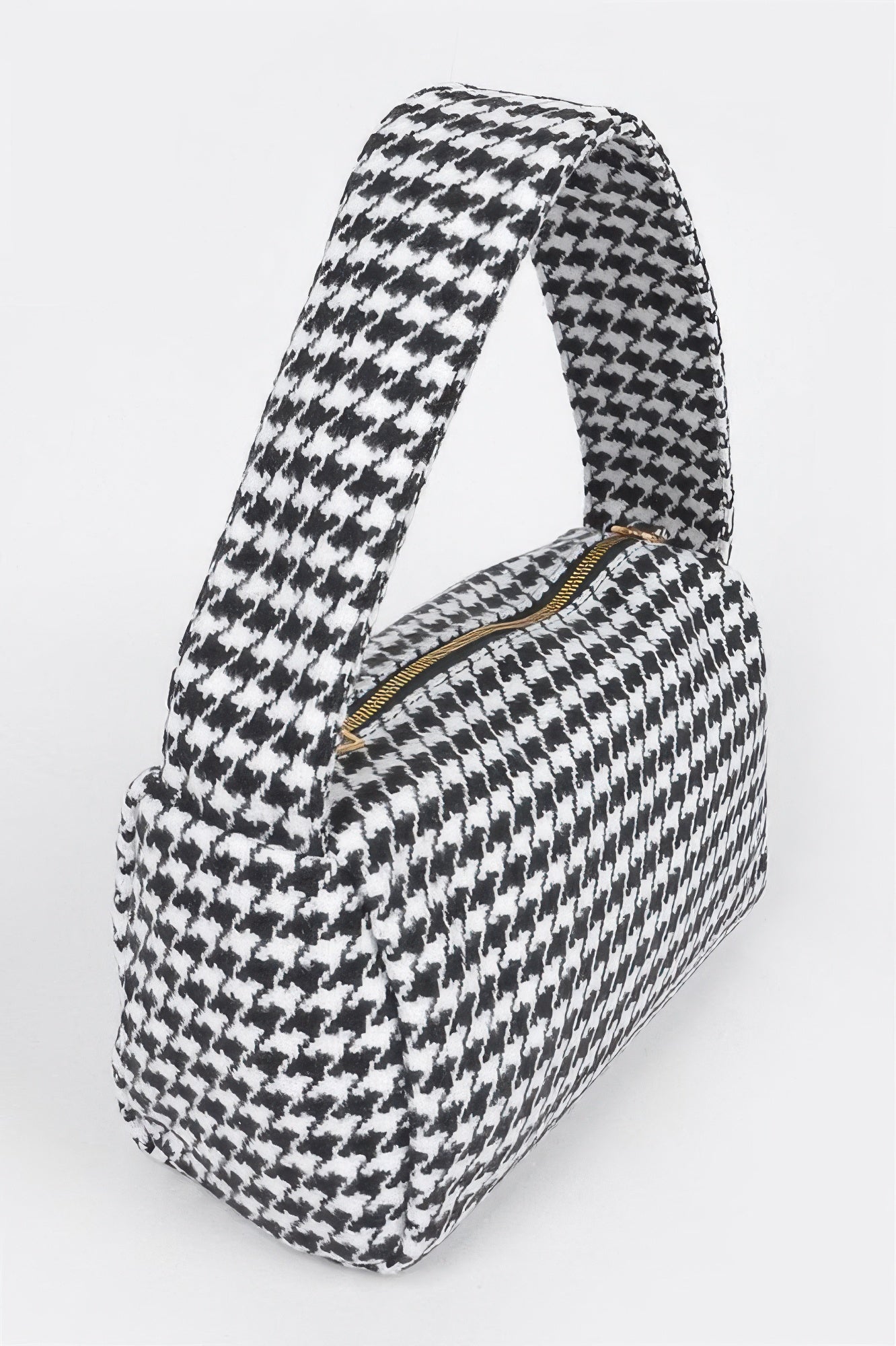 Houndstooth Knit Shoulder and Crossbody Bag Secondary image