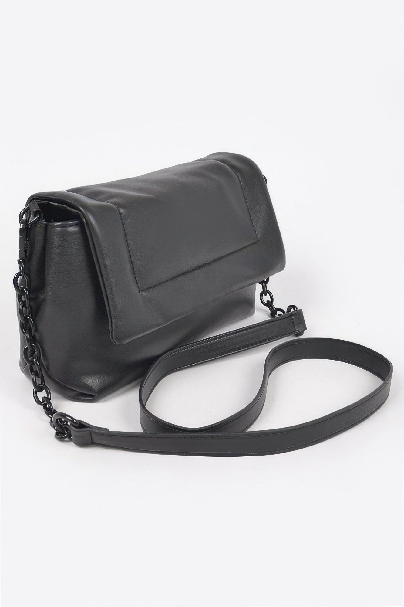 Compact Faux Leather Shoulder Bag Secondary image