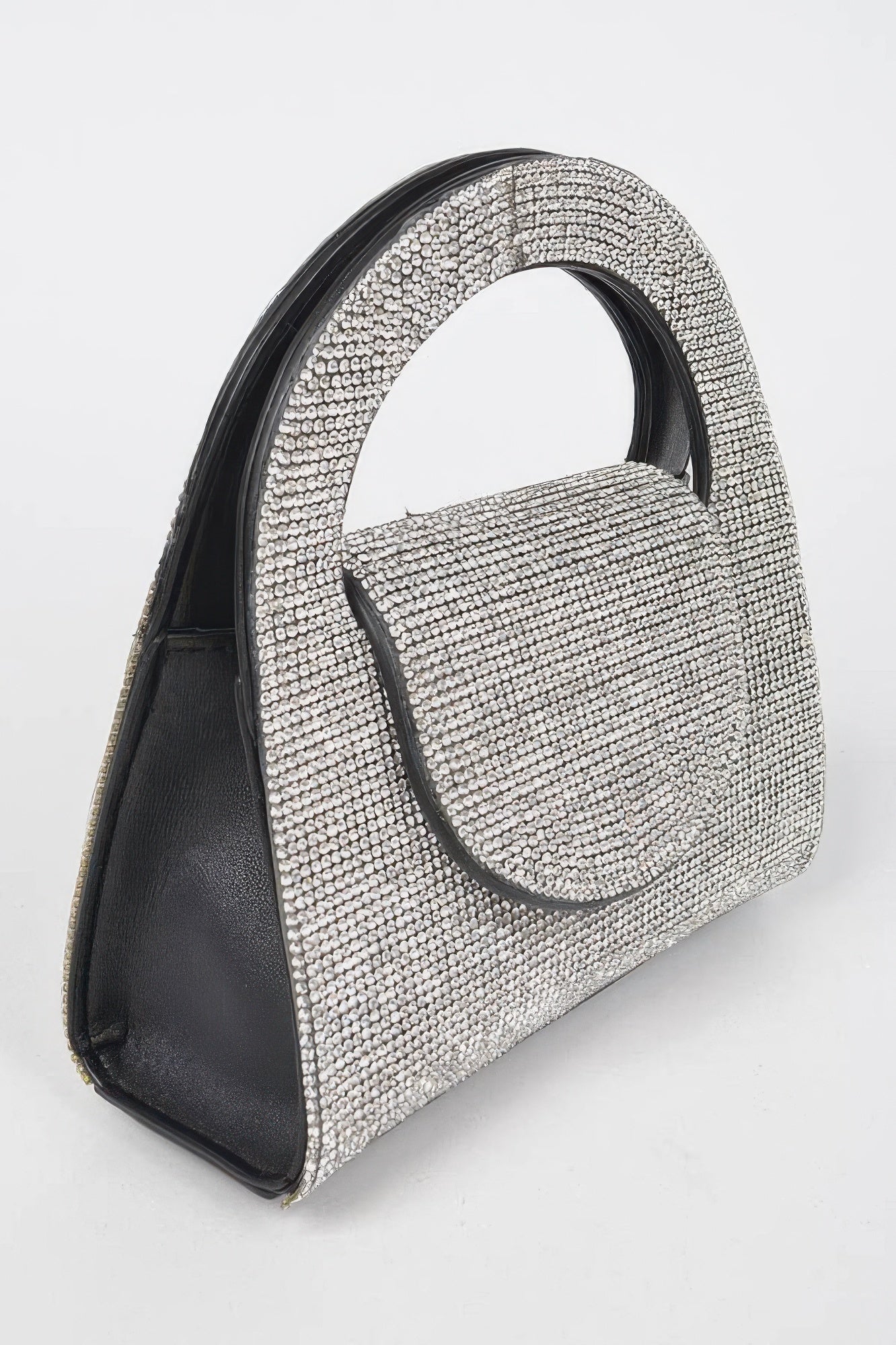 Rhinestone Structured Mini Top Handle Bag Secondary image
