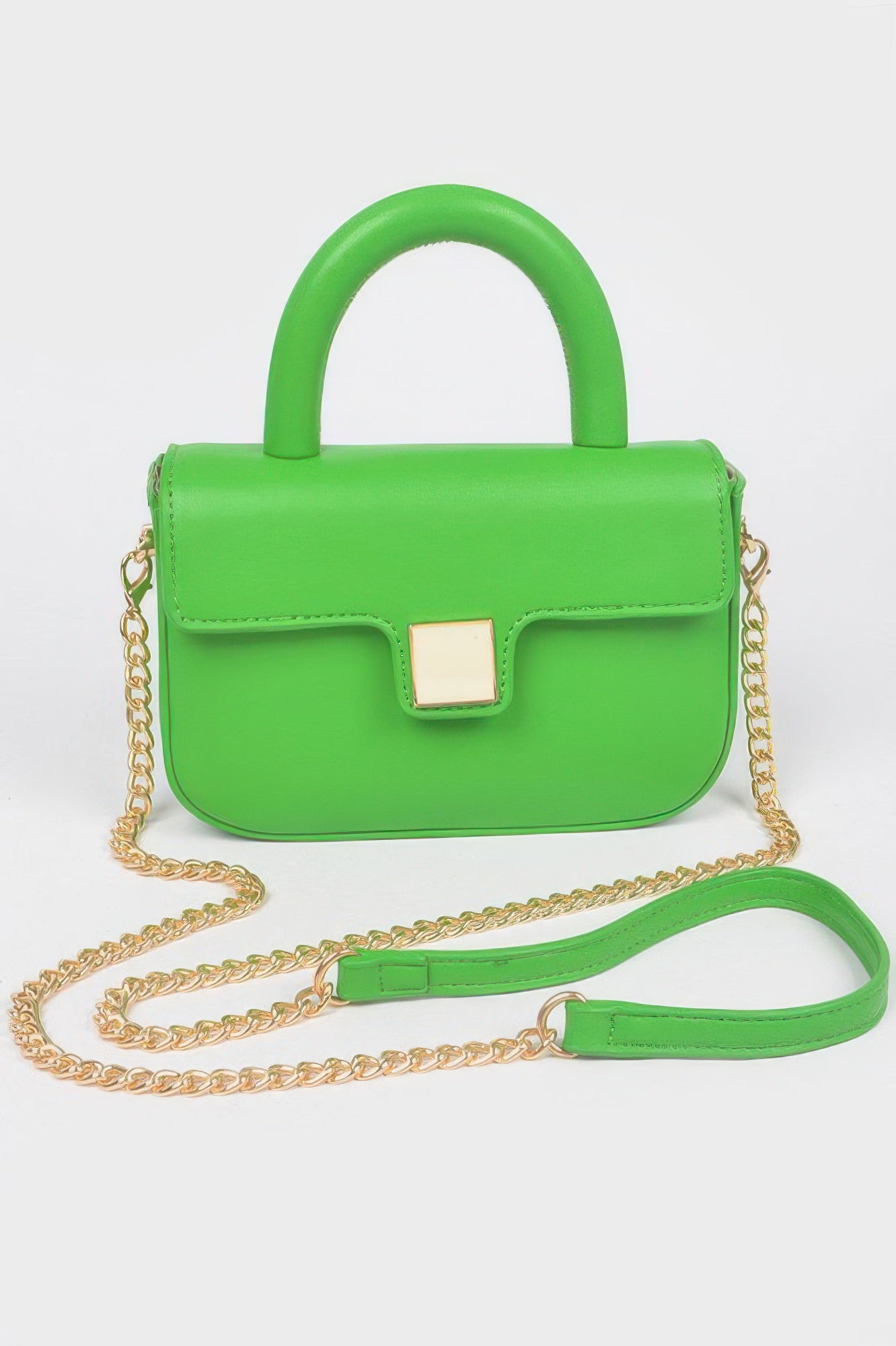 Structured Faux Leather Flap Crossbody Bag Secondary image