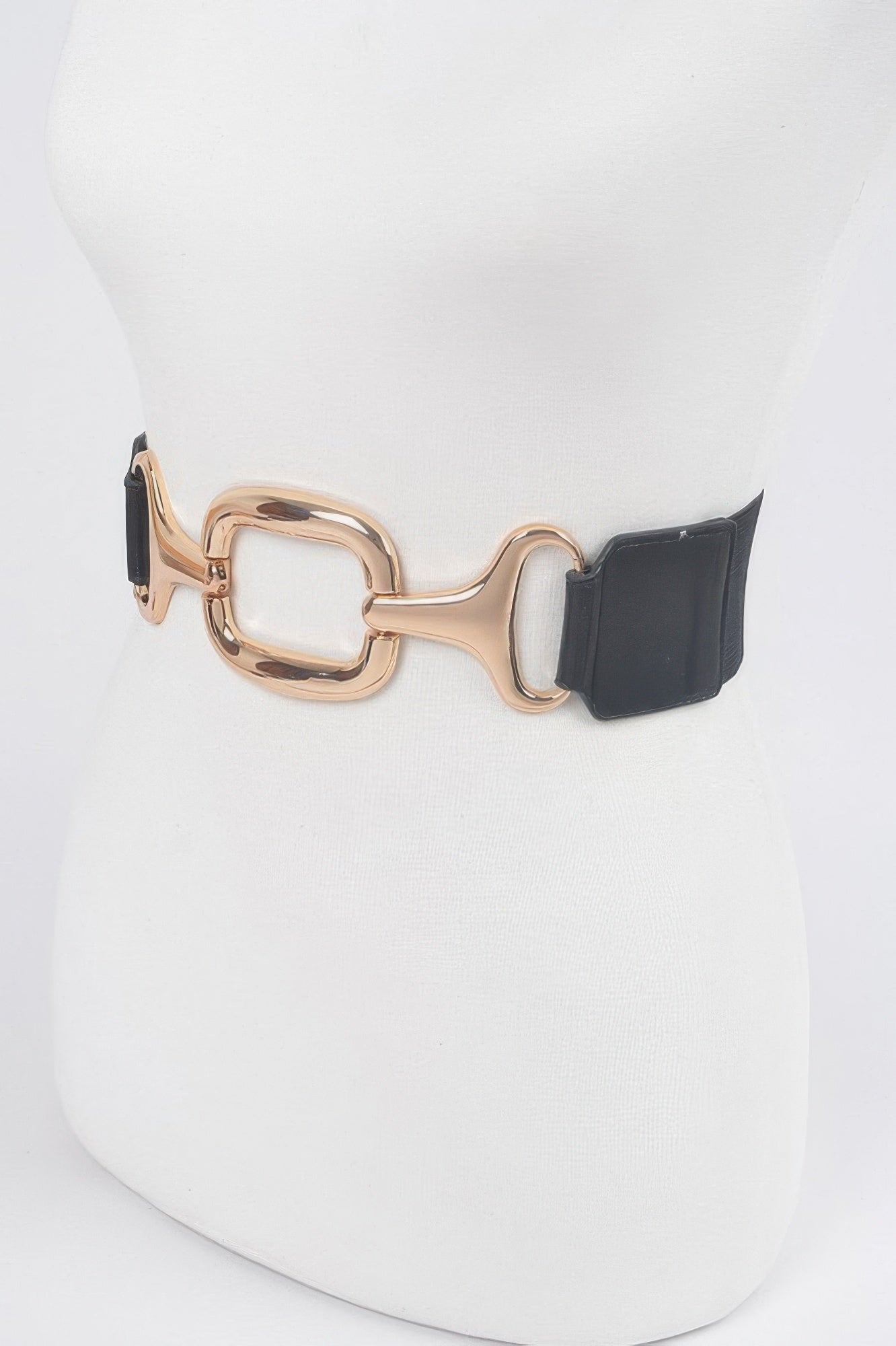 Wide Stretch Waist Belt with Statement Buckle Secondary image