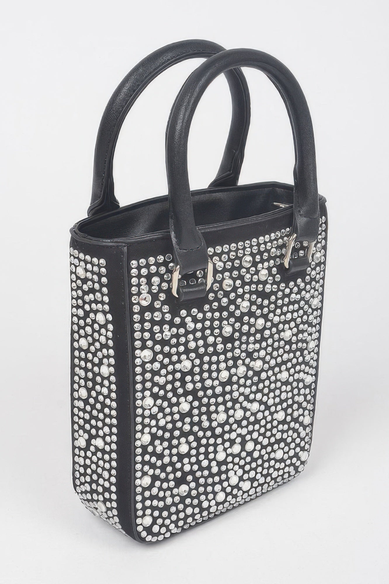 Black Rhinestone Studded Crossbody Bag Secondary image