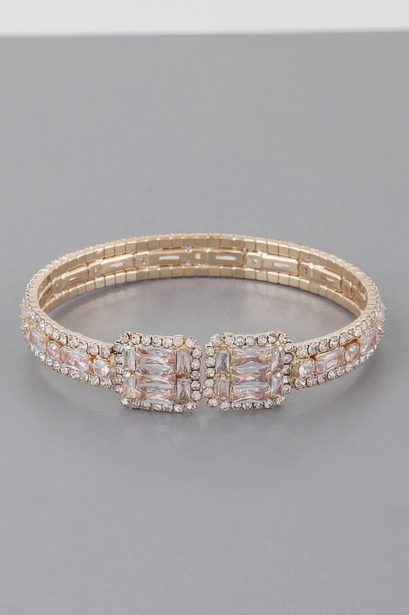 Rhinestone Open Cuff Bracelet Secondary image