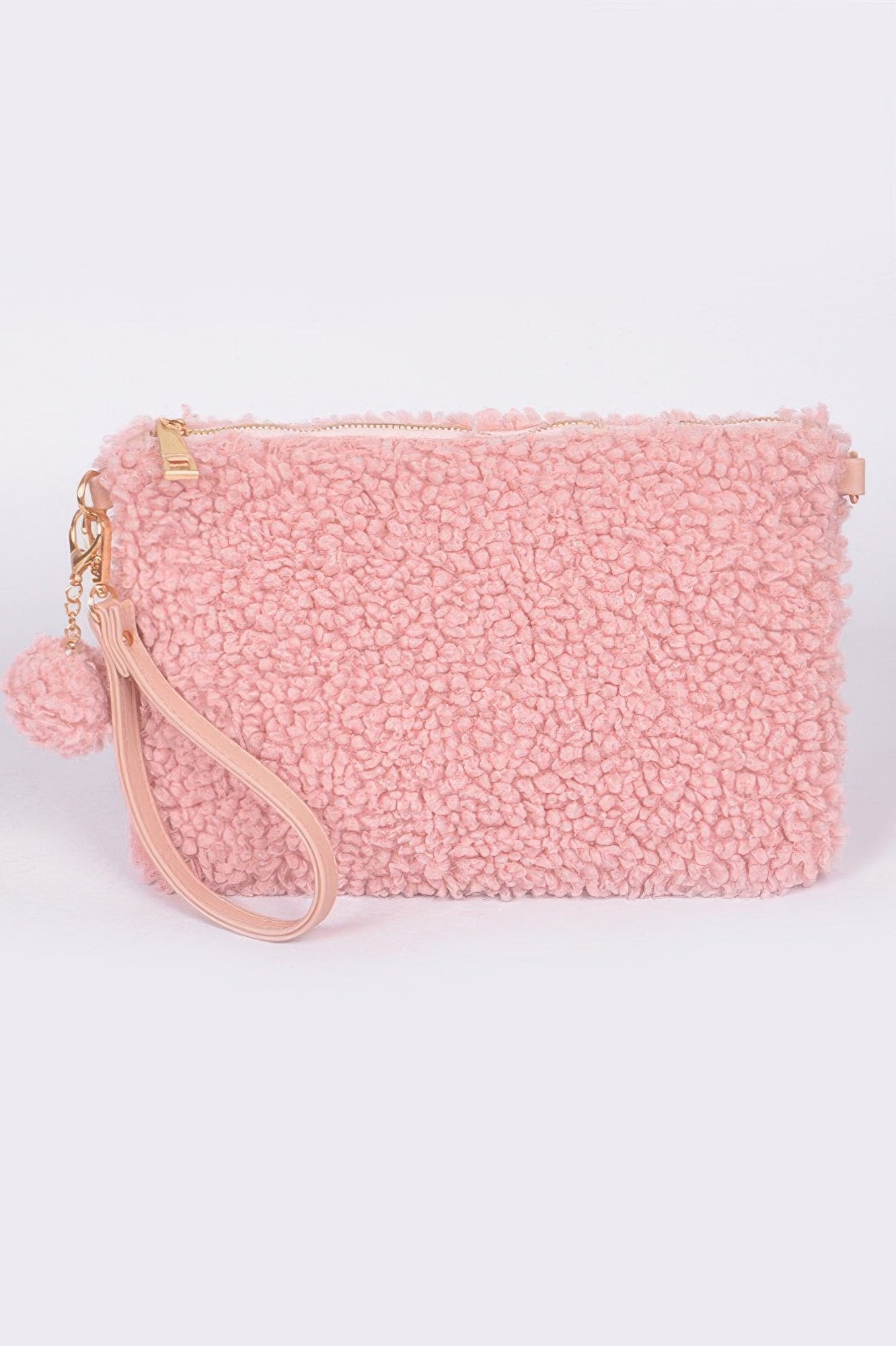 Plush Faux Fur Wristlet Clutch Secondary image