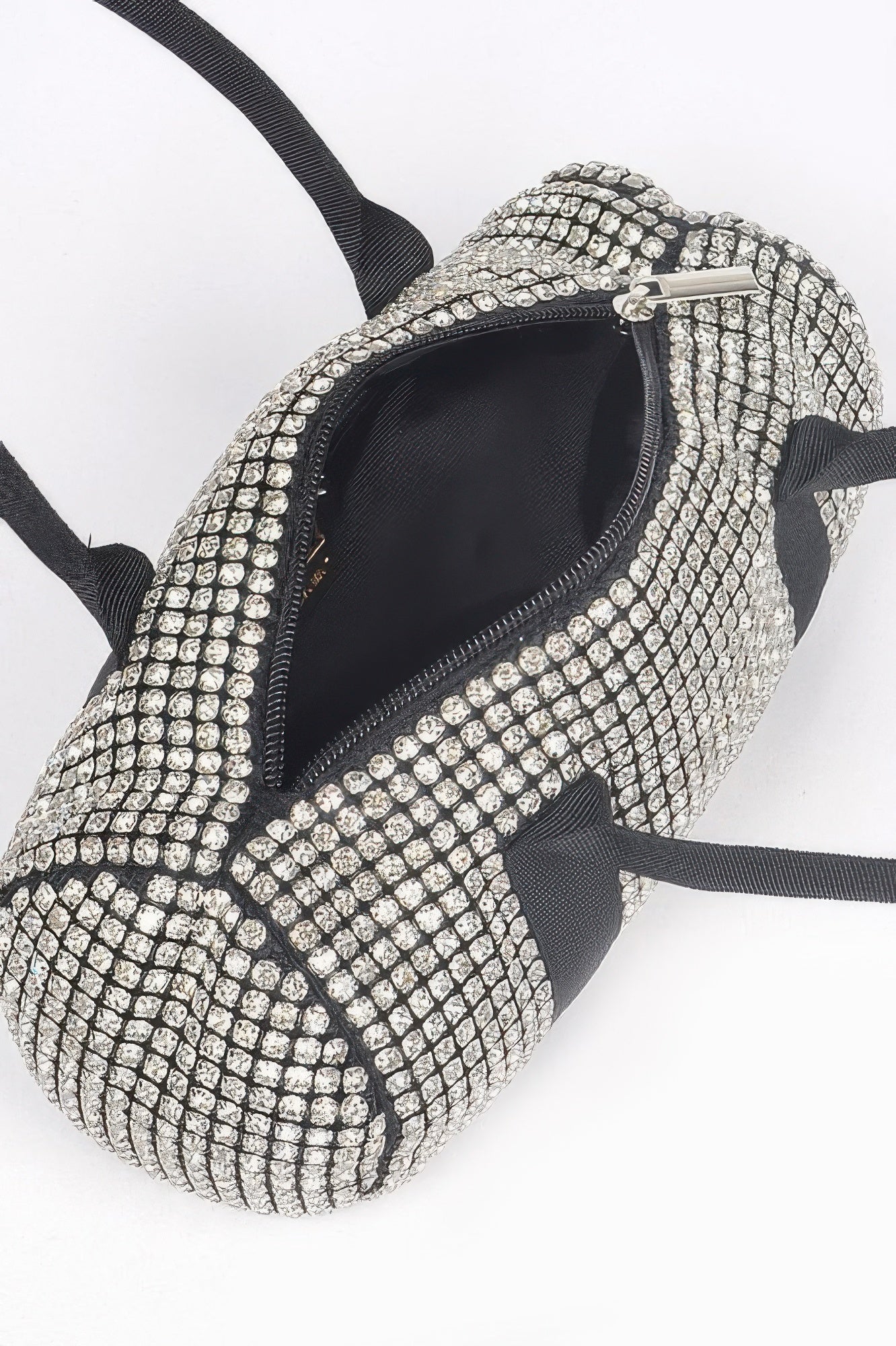 Black Rhinestone Mini Duffel Bag Secondary image
