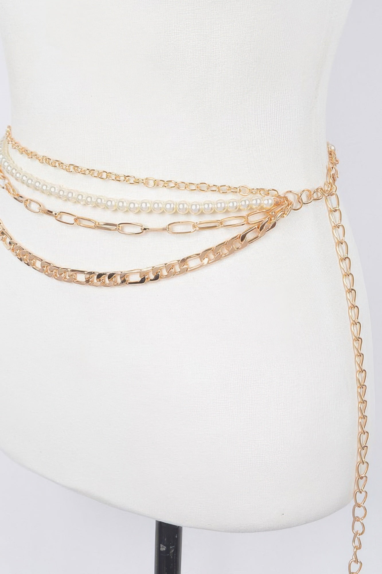 Gold Layered Chain Waist Belt Secondary image