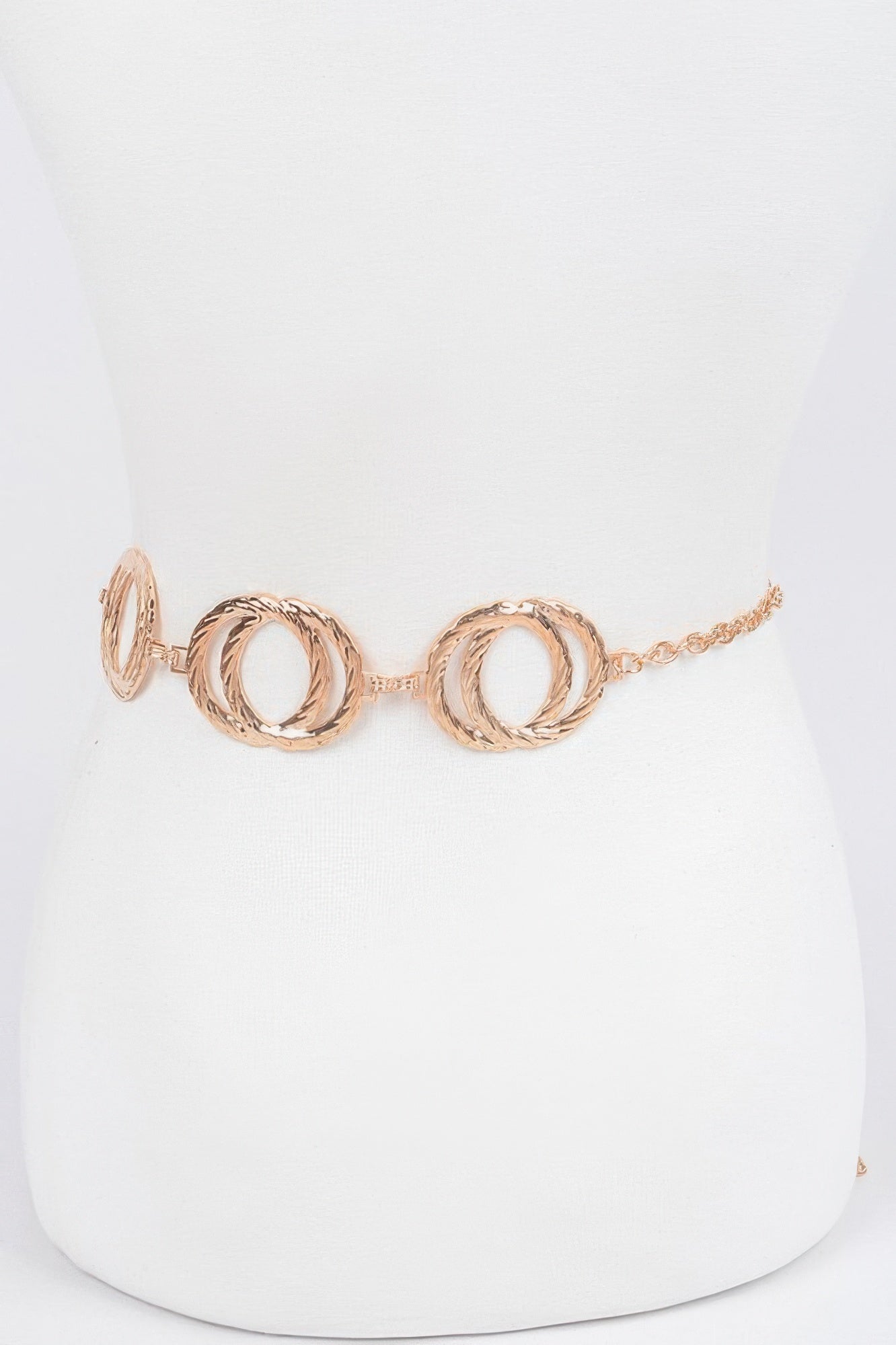 Sculptural Double Ring Chain Belt Secondary image