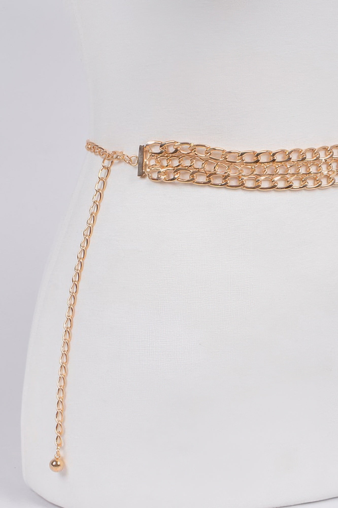Layered Metallic Chain Waist Belt Secondary image