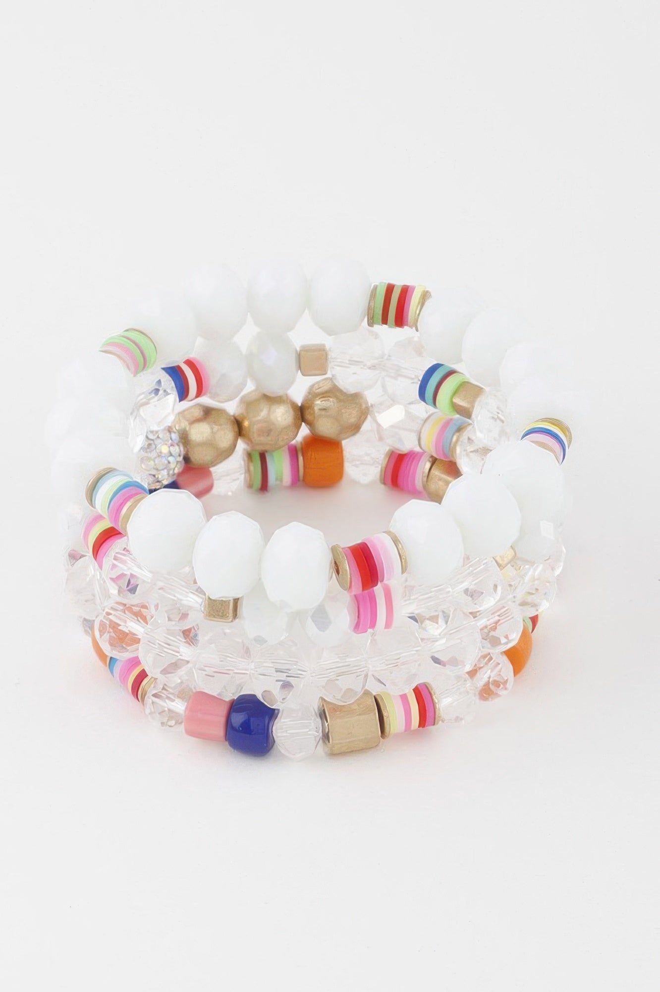 Multicolor Rounded Bead Statement Bracelet Secondary image