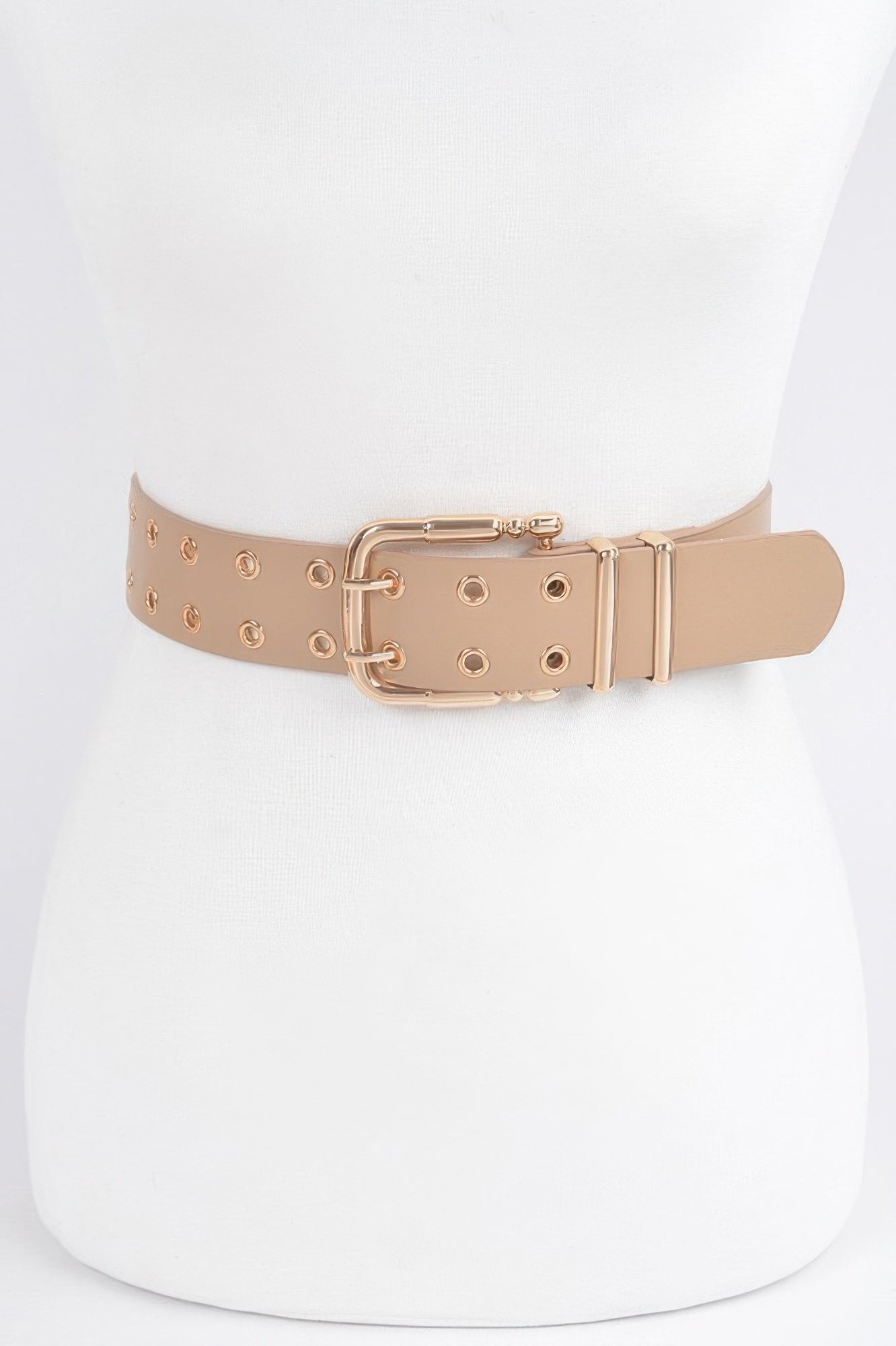 Eyelet Detail Faux Leather Belt Secondary image