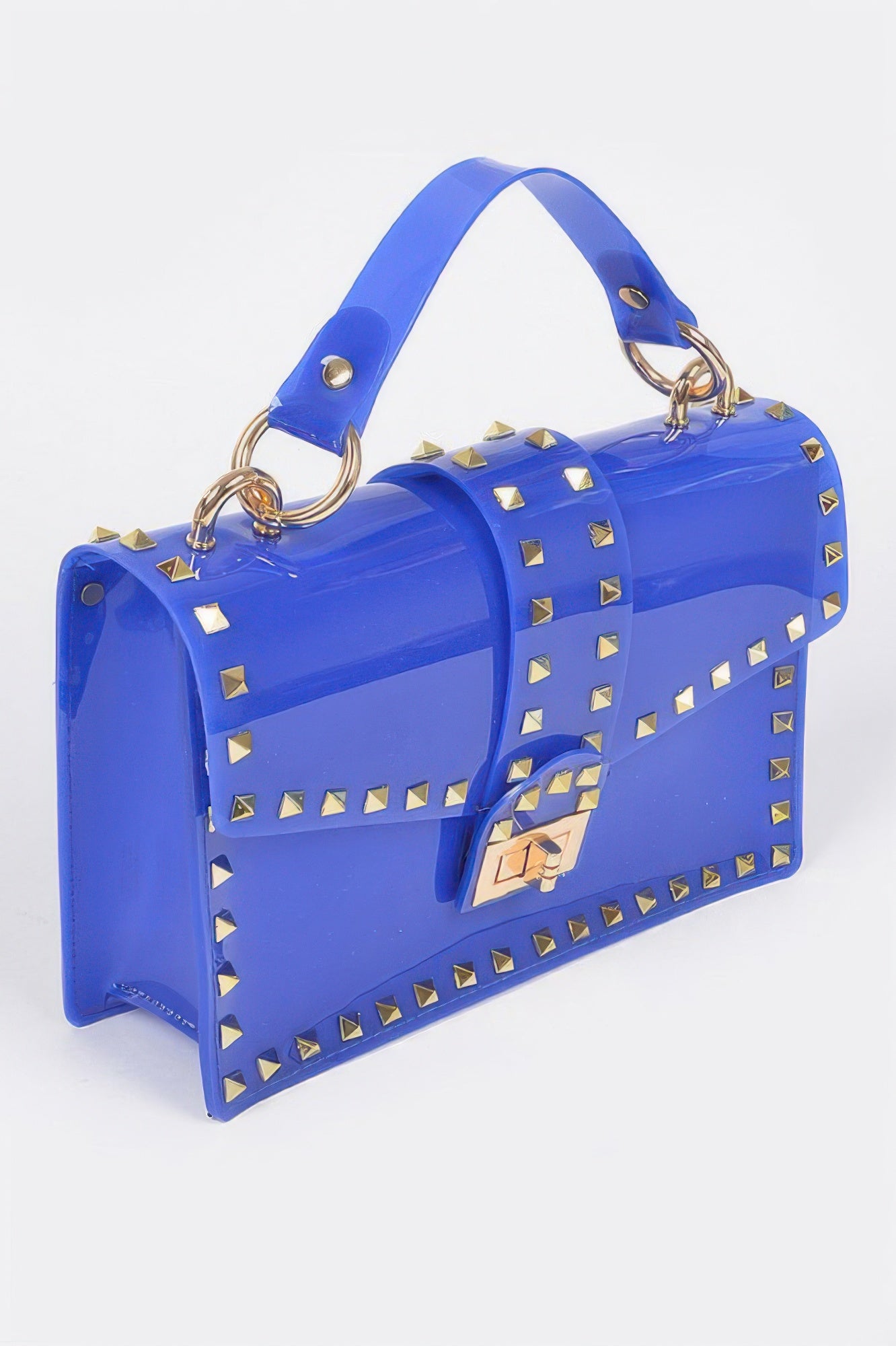 Studded Transparent Top-Handle Bag Secondary image