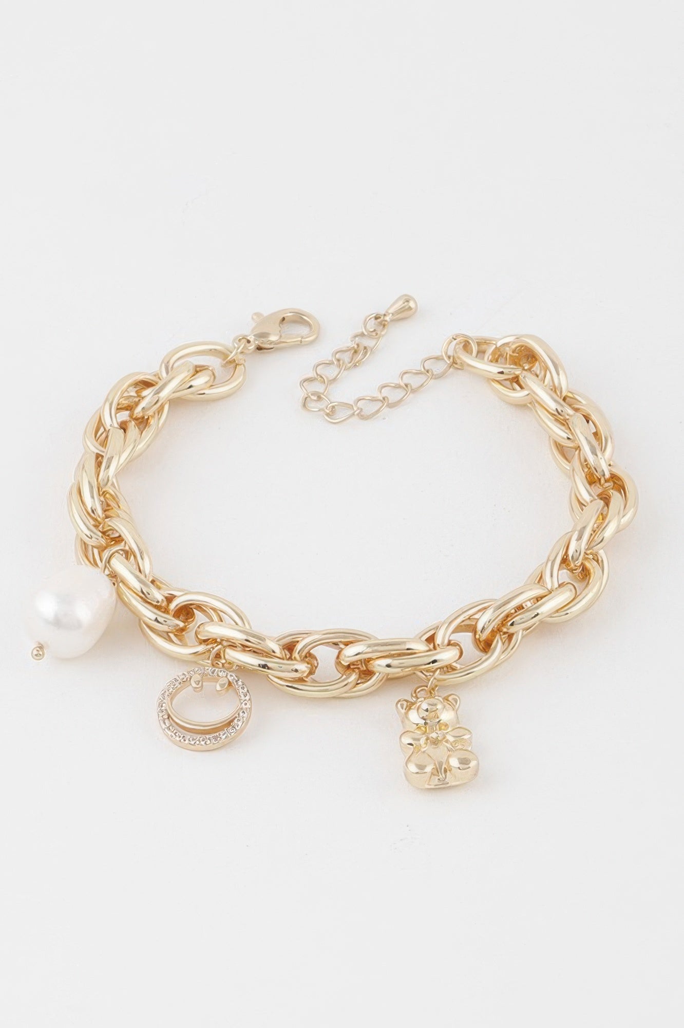 Teddy Bear Charm Link Bracelet Secondary image