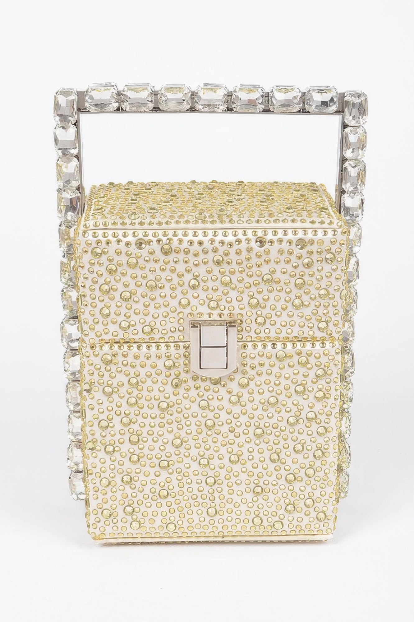 Rhinestone Handle Embellished Party Clutch Secondary image