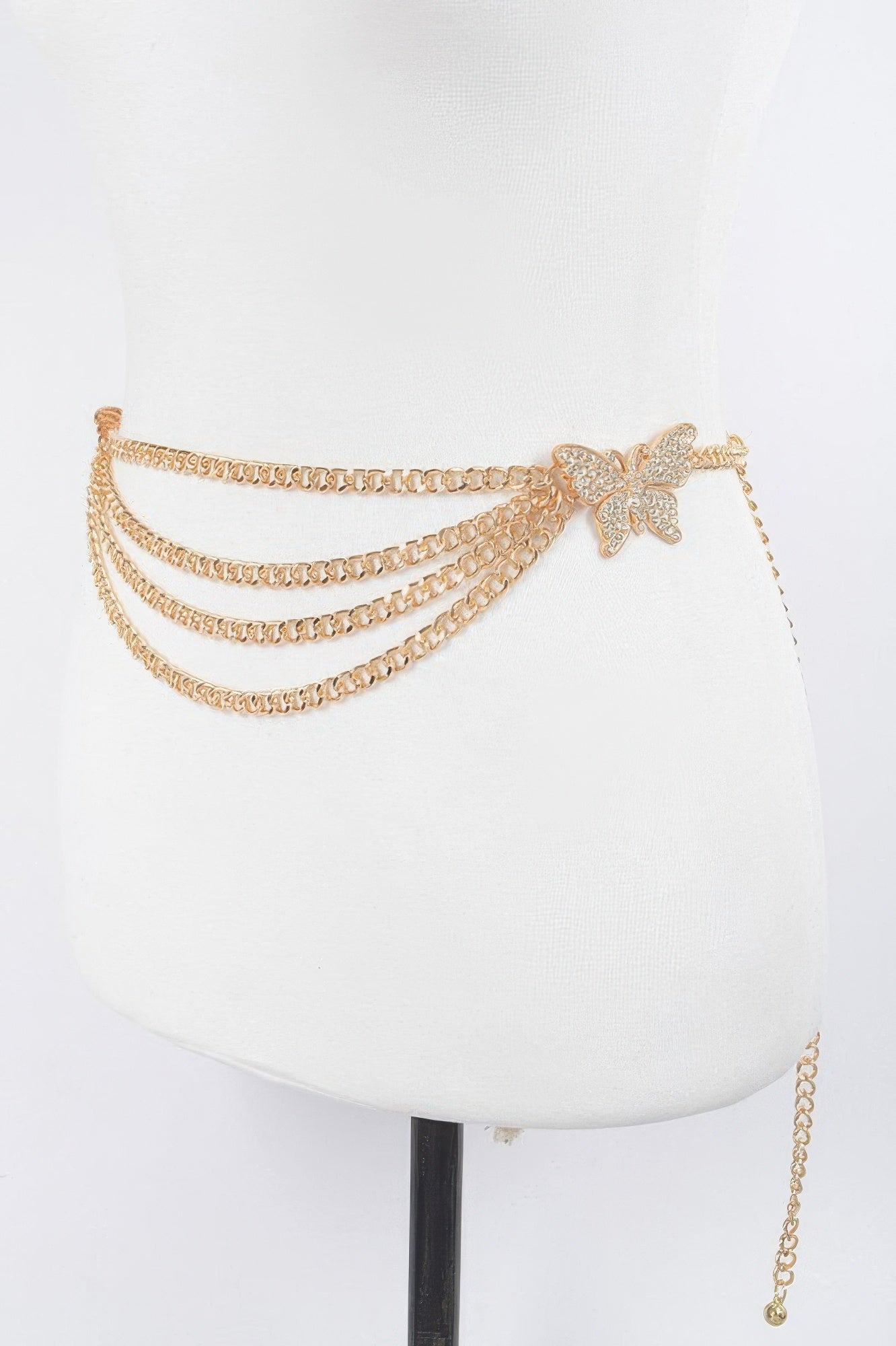 Gold Layered Chain Waist Belt Secondary image