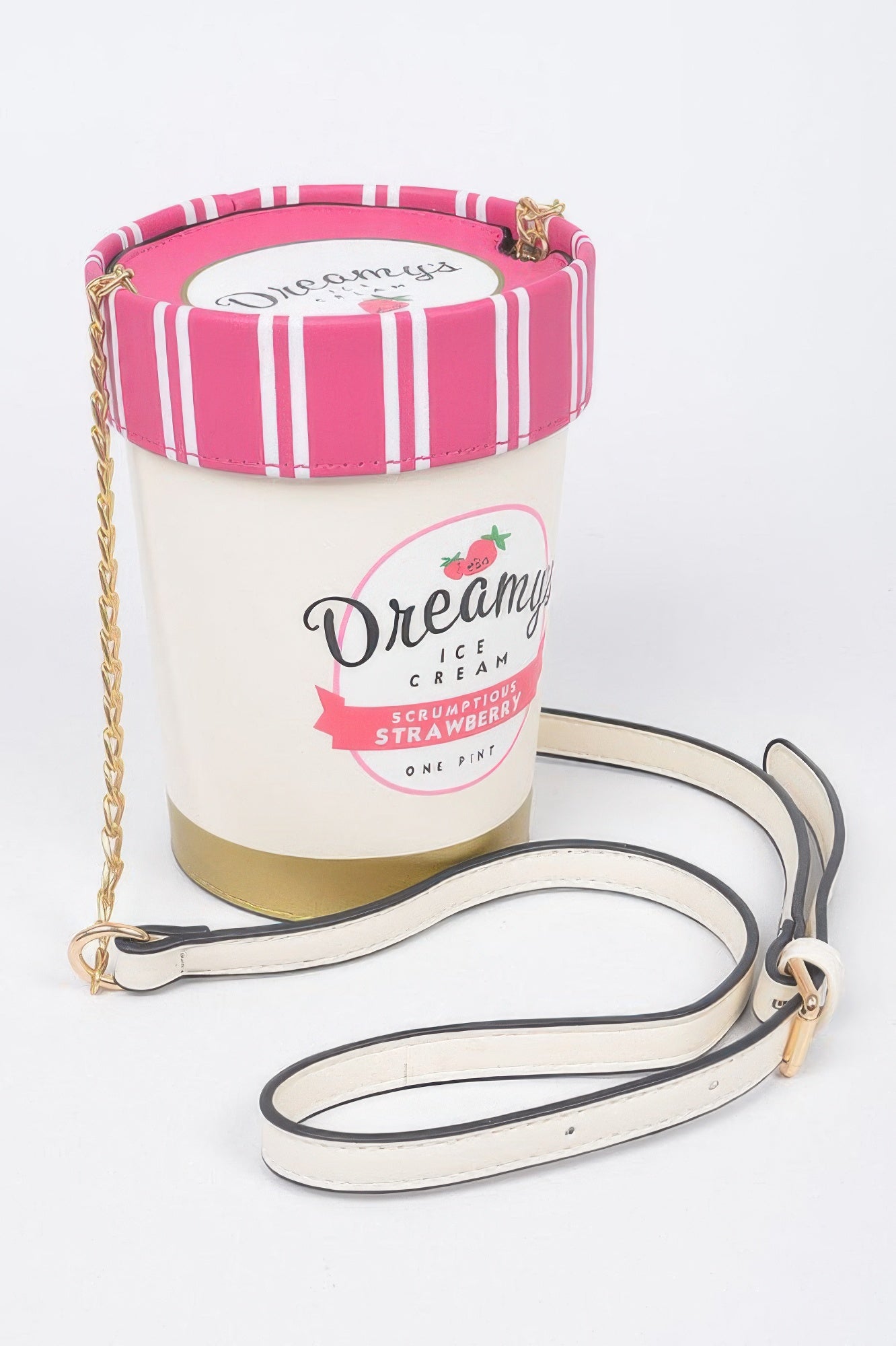 Pink Strawberry Ice Cream Novelty Box Bag Secondary image