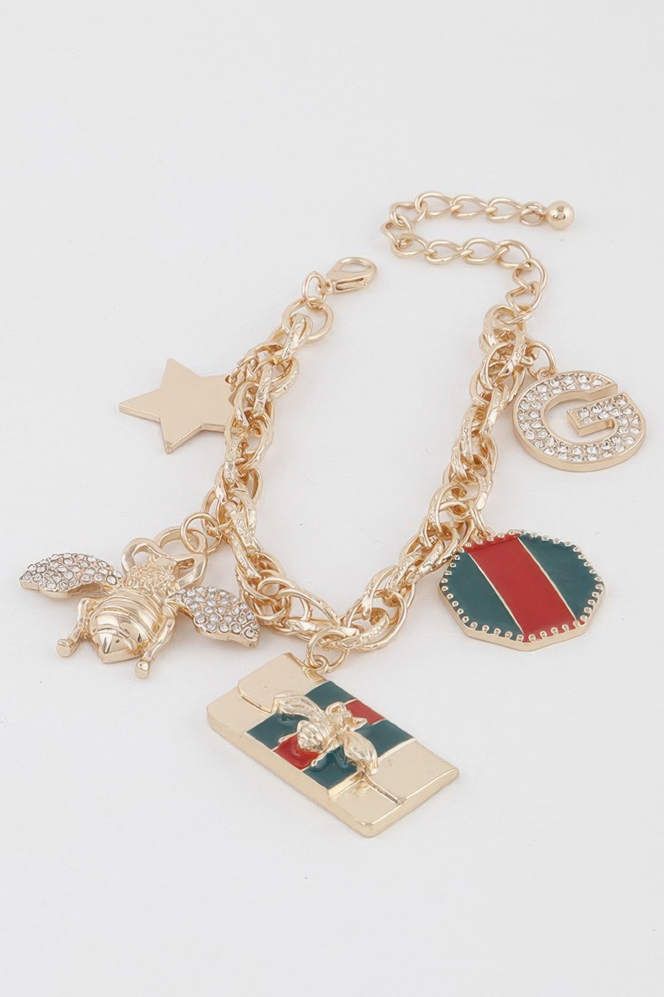 Charm Bracelet with Bee-Inspired Accents Secondary image
