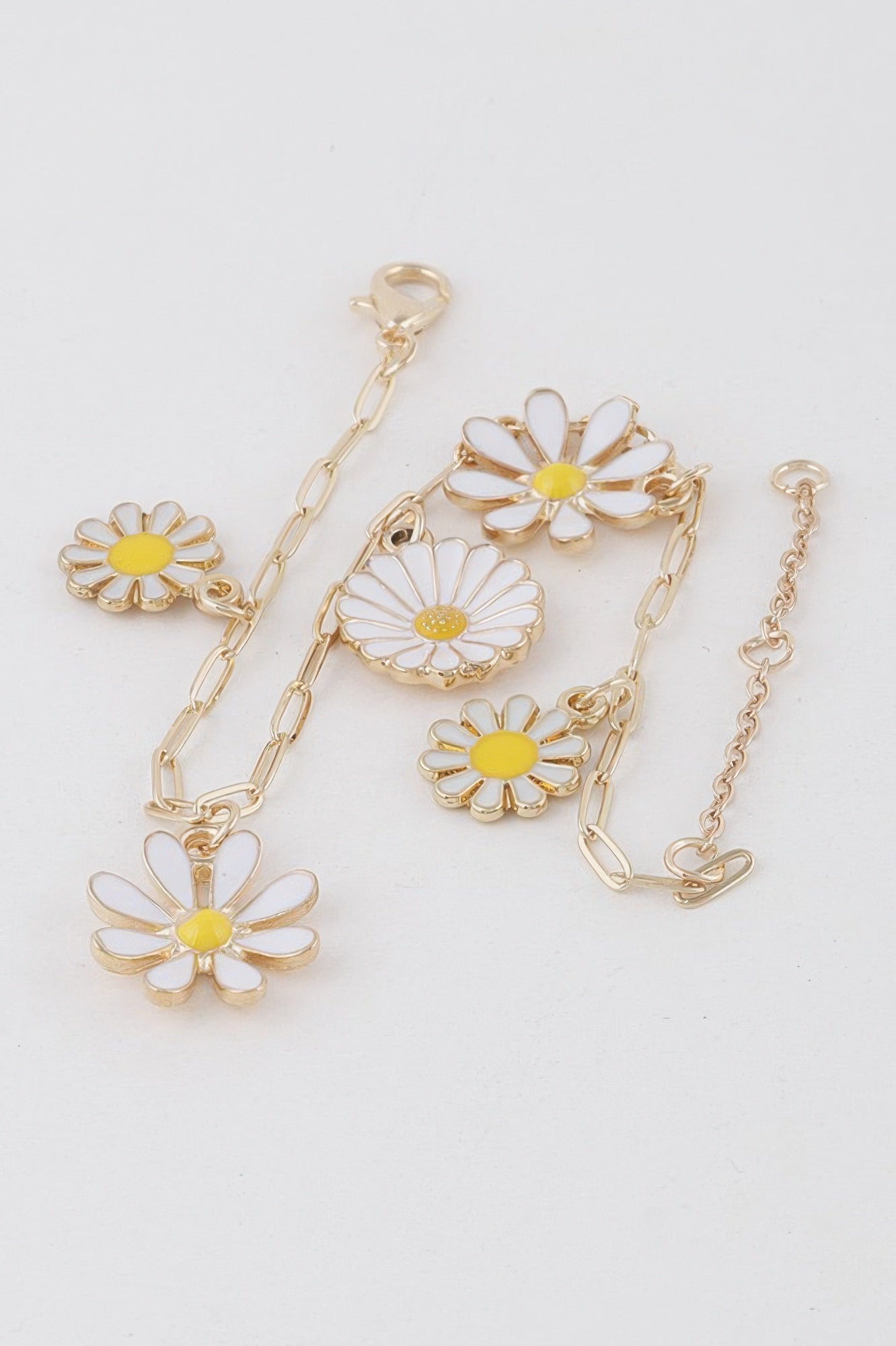 Gold-Tone Daisy Charm Bracelet Secondary image
