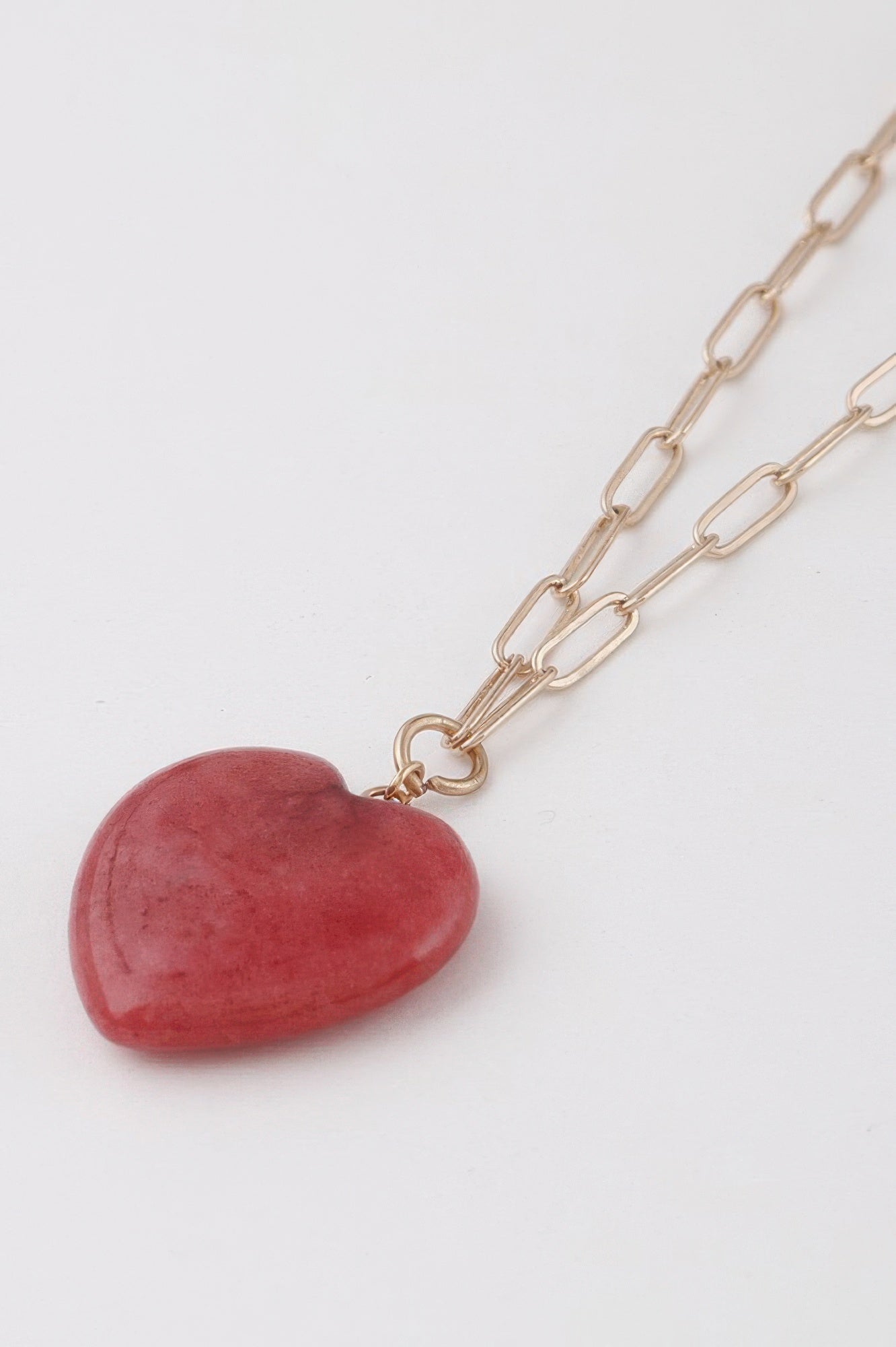 Heart Pendant Link Chain Necklace Secondary image