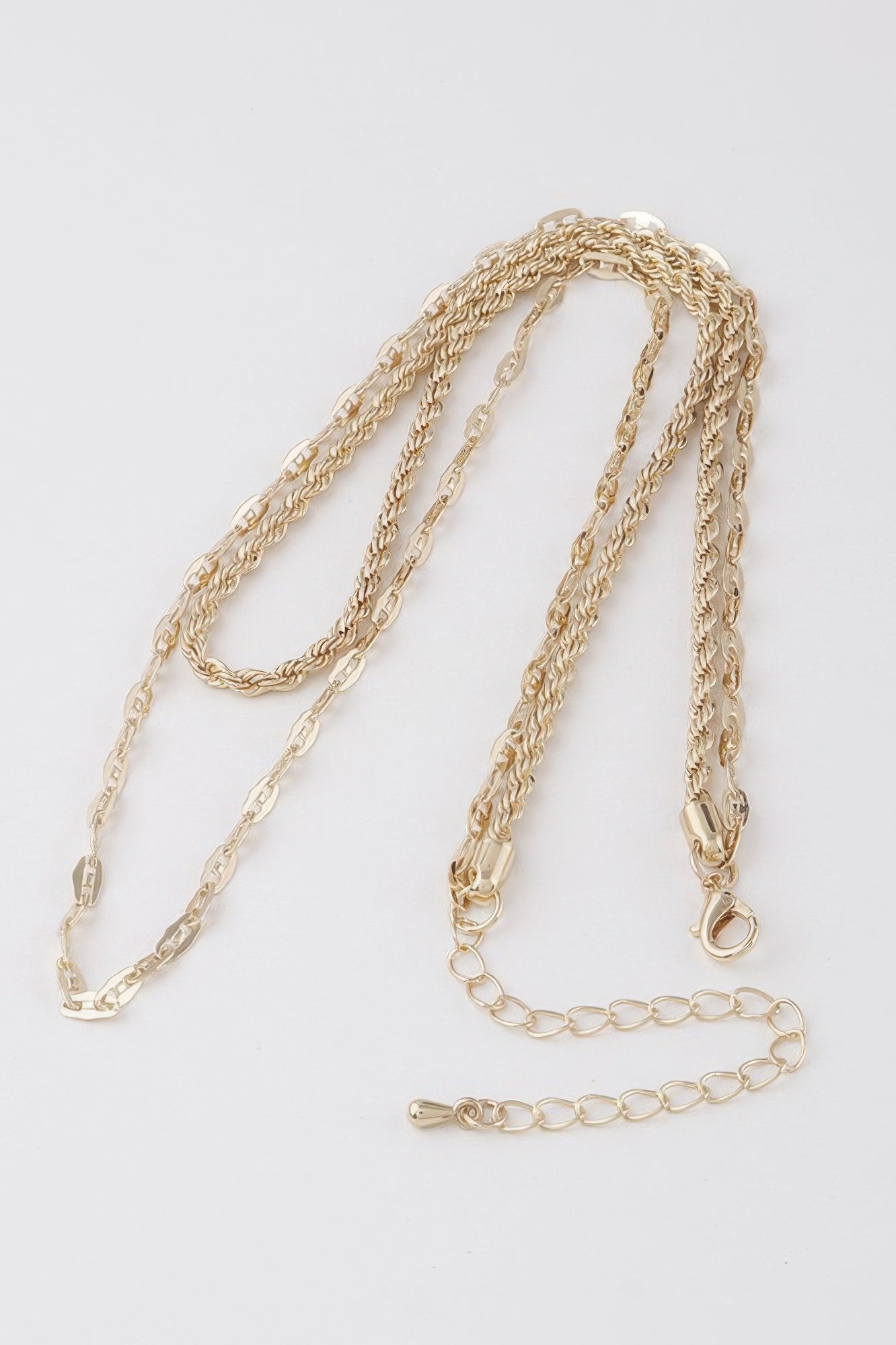 Mixed Link and Rope Chain Necklace Secondary image