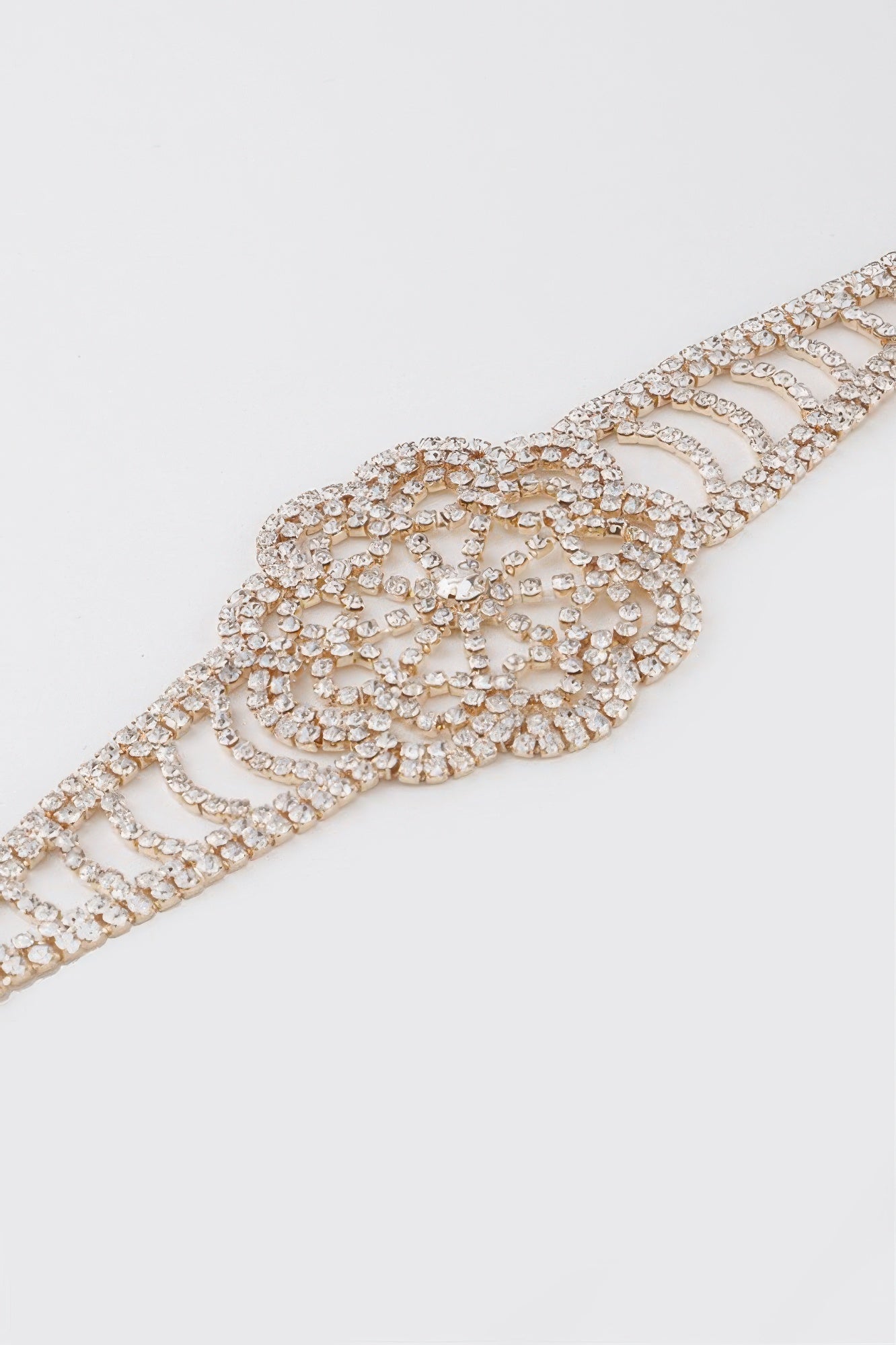 Gold Floral Statement Choker Necklace Secondary image