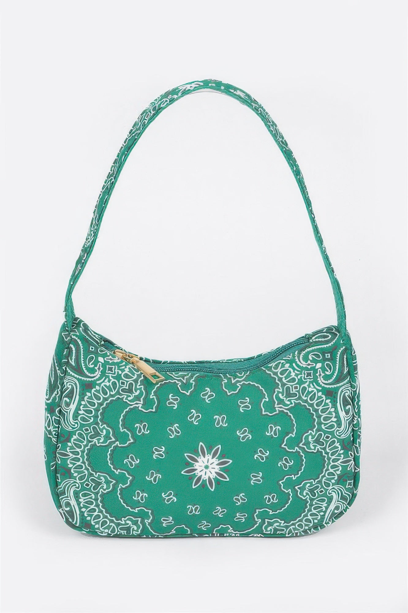 Cobalt Paisley Bandana Print Shoulder Bag Secondary image