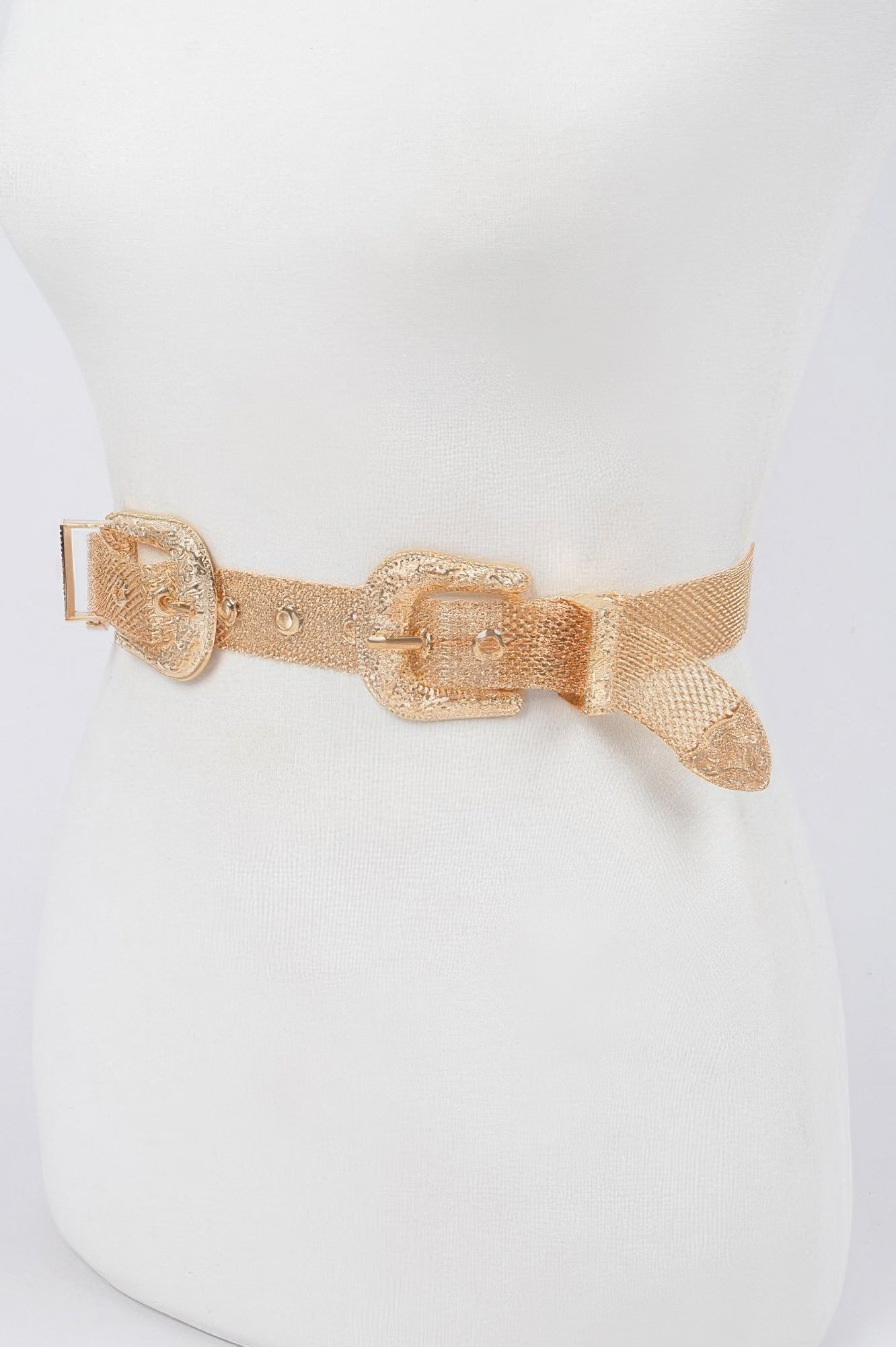 Ornate Double Buckle Statement Belt Secondary image