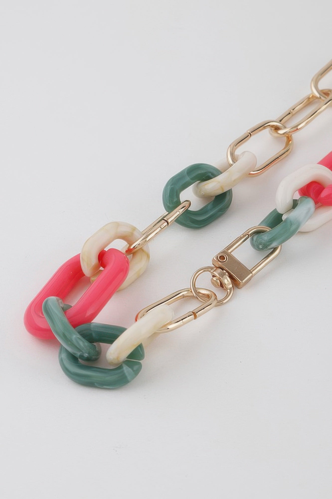 Gold-Tone Multicolor Oversized Link Necklace Secondary image