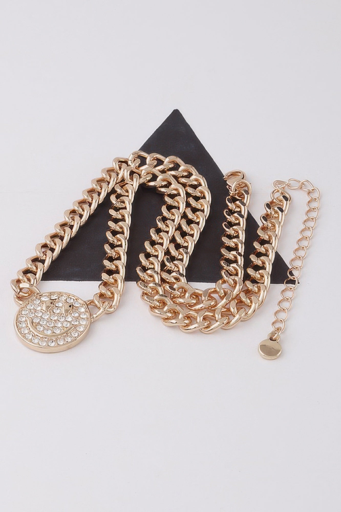 Gold Jeweled Pendant Chain Necklace Secondary image