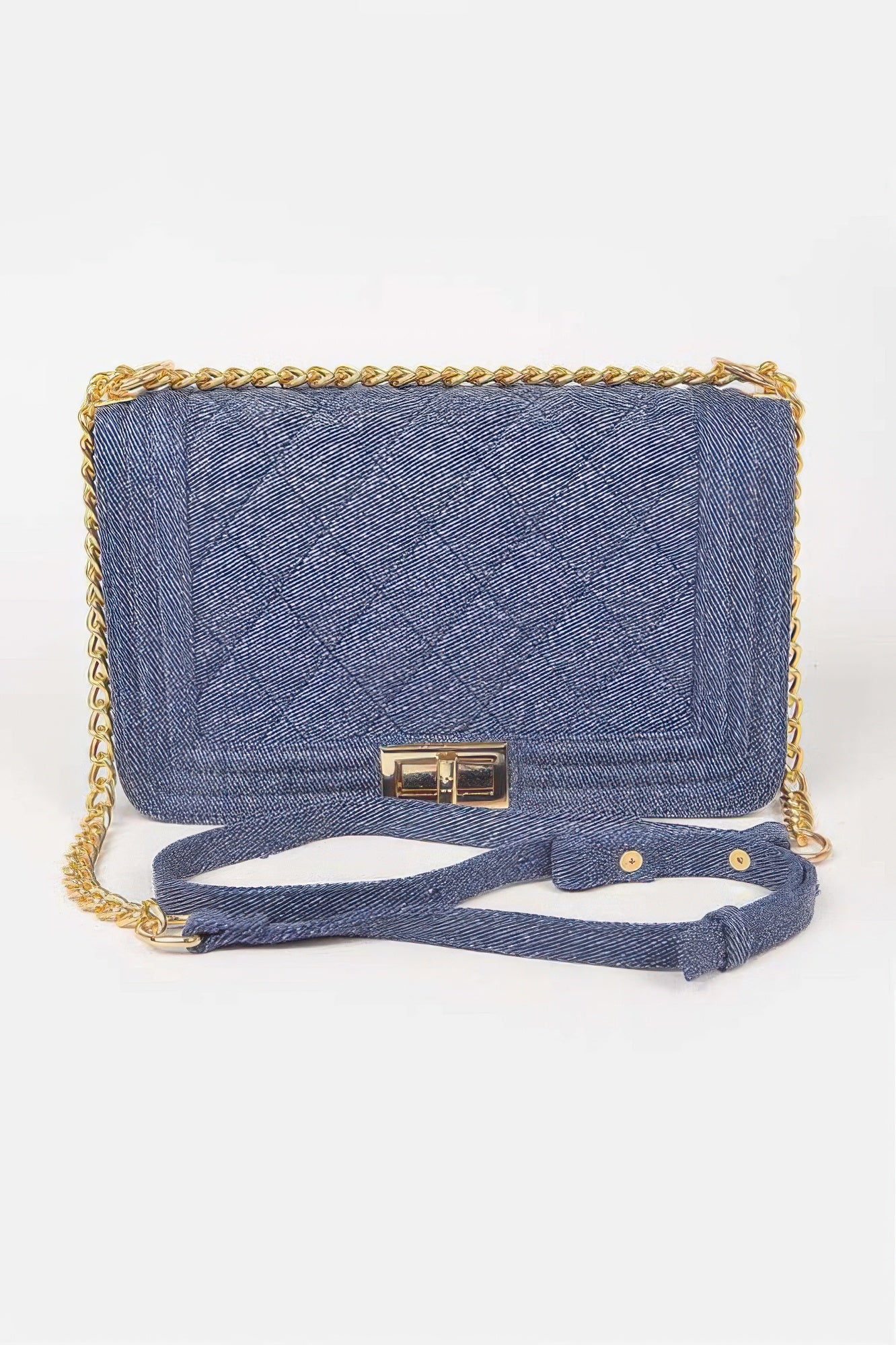 Denim Chain Strap Shoulder Bag Secondary image