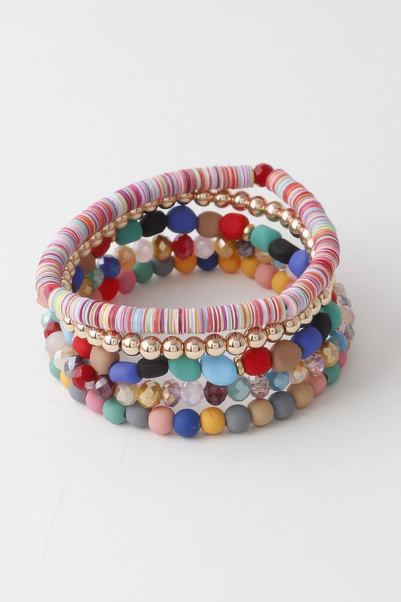Multicolor Beaded Crystal-Accent Bracelet Secondary image