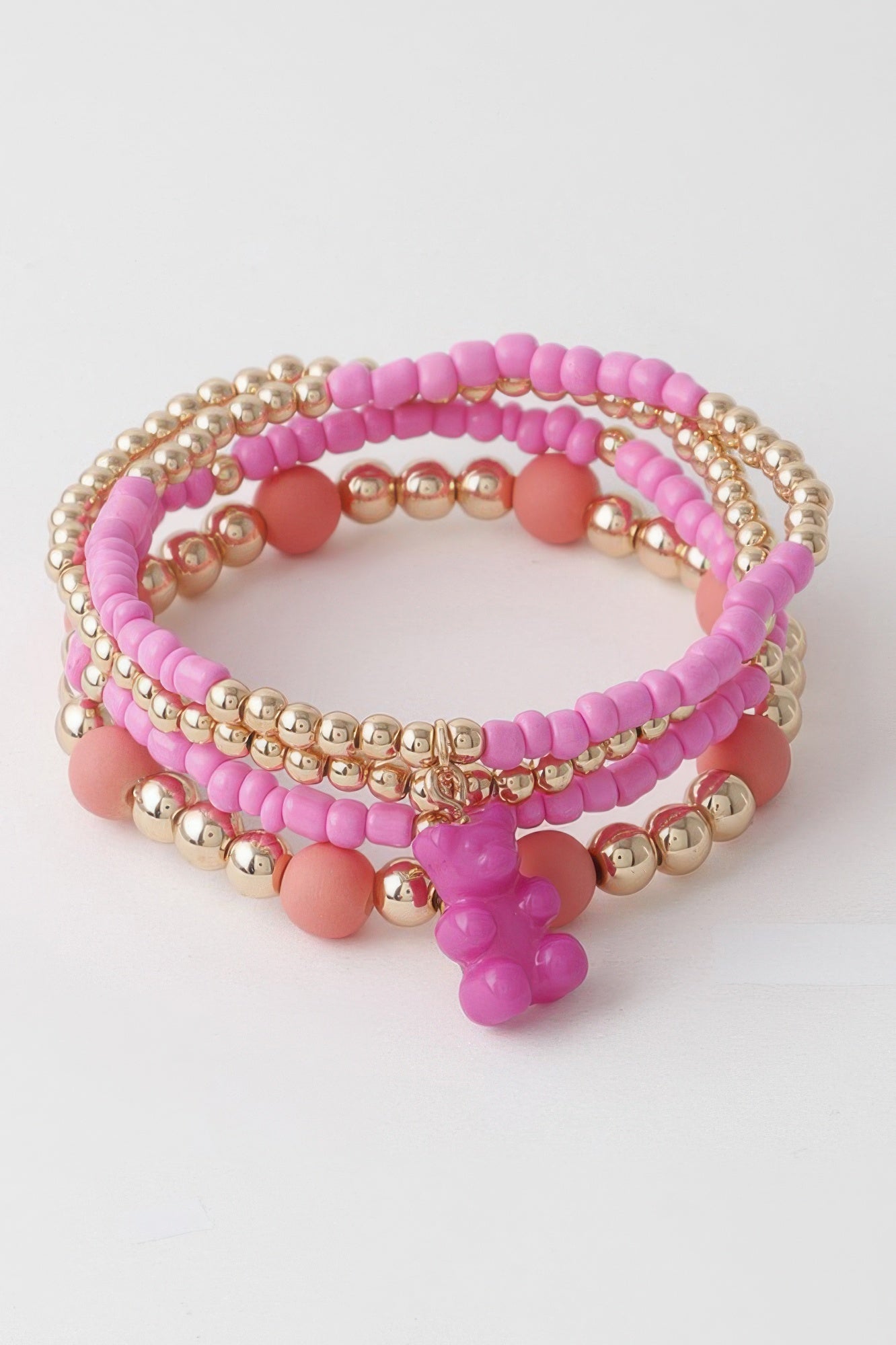 Beaded Gummy Bear Charm Bracelet Secondary image