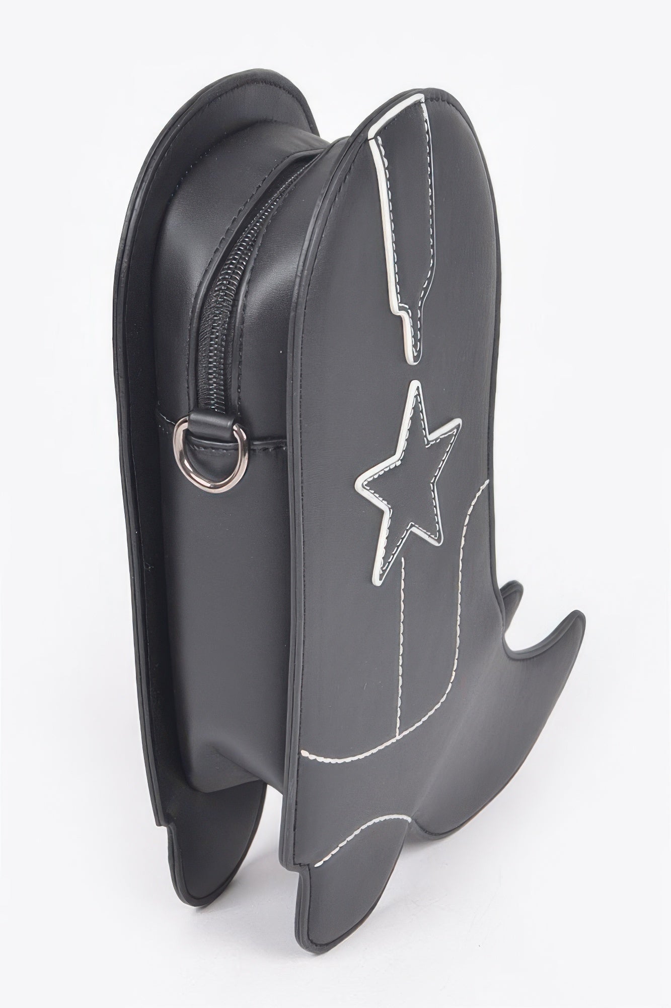 Western Boot-Shaped Crossbody Bag with Chain Strap Secondary image