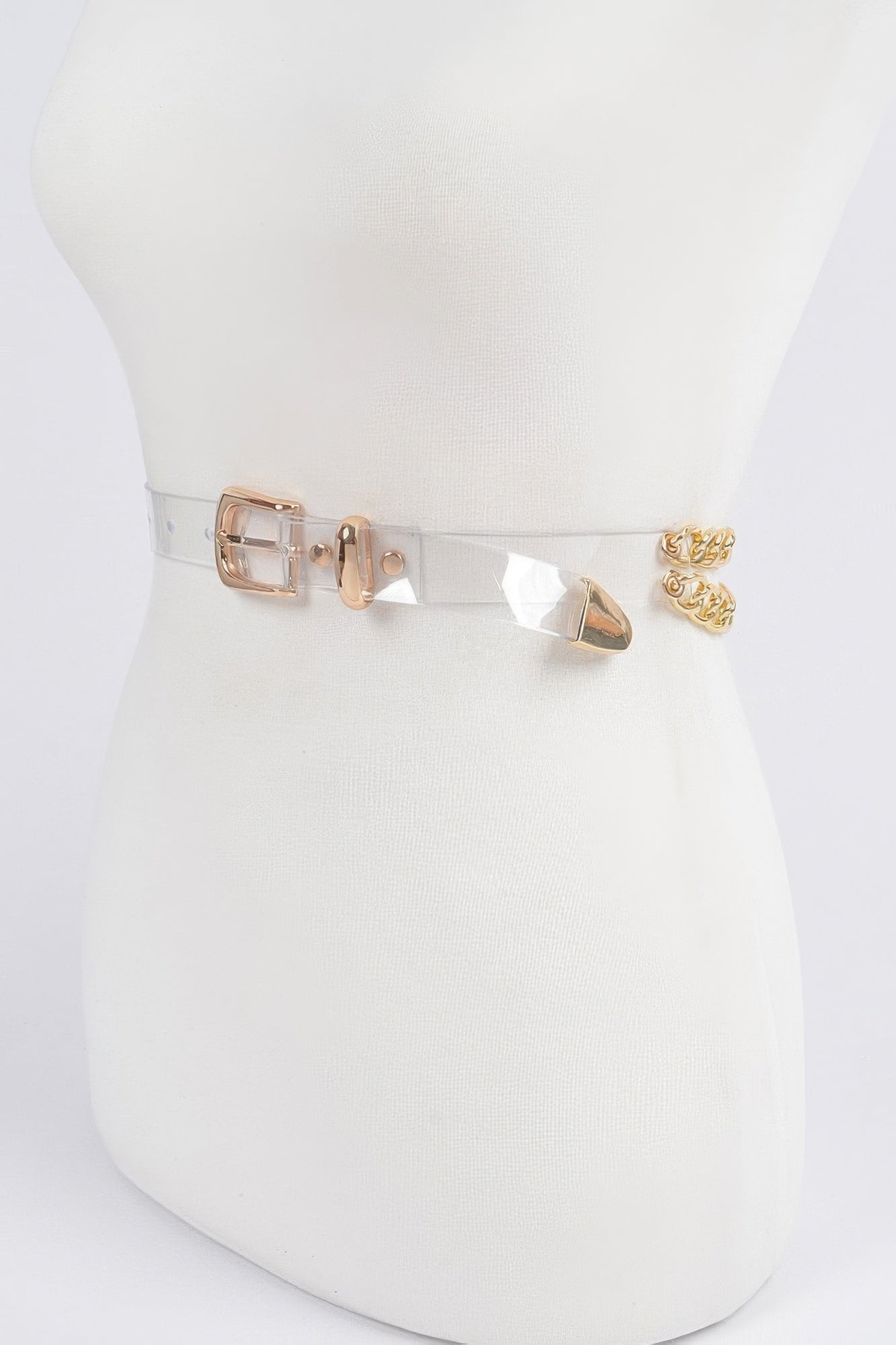 Transparent Belt with Chain Accent Secondary image