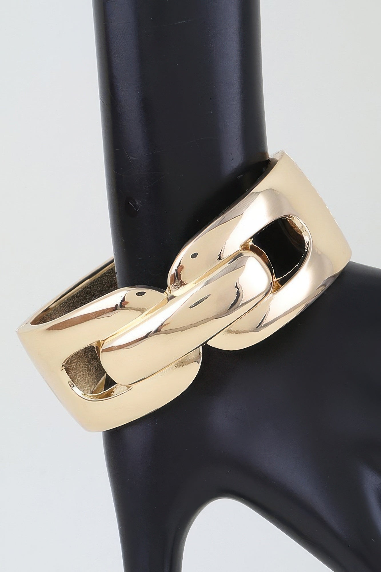 Oversized Interlocking Link Cuff Bracelet Secondary image