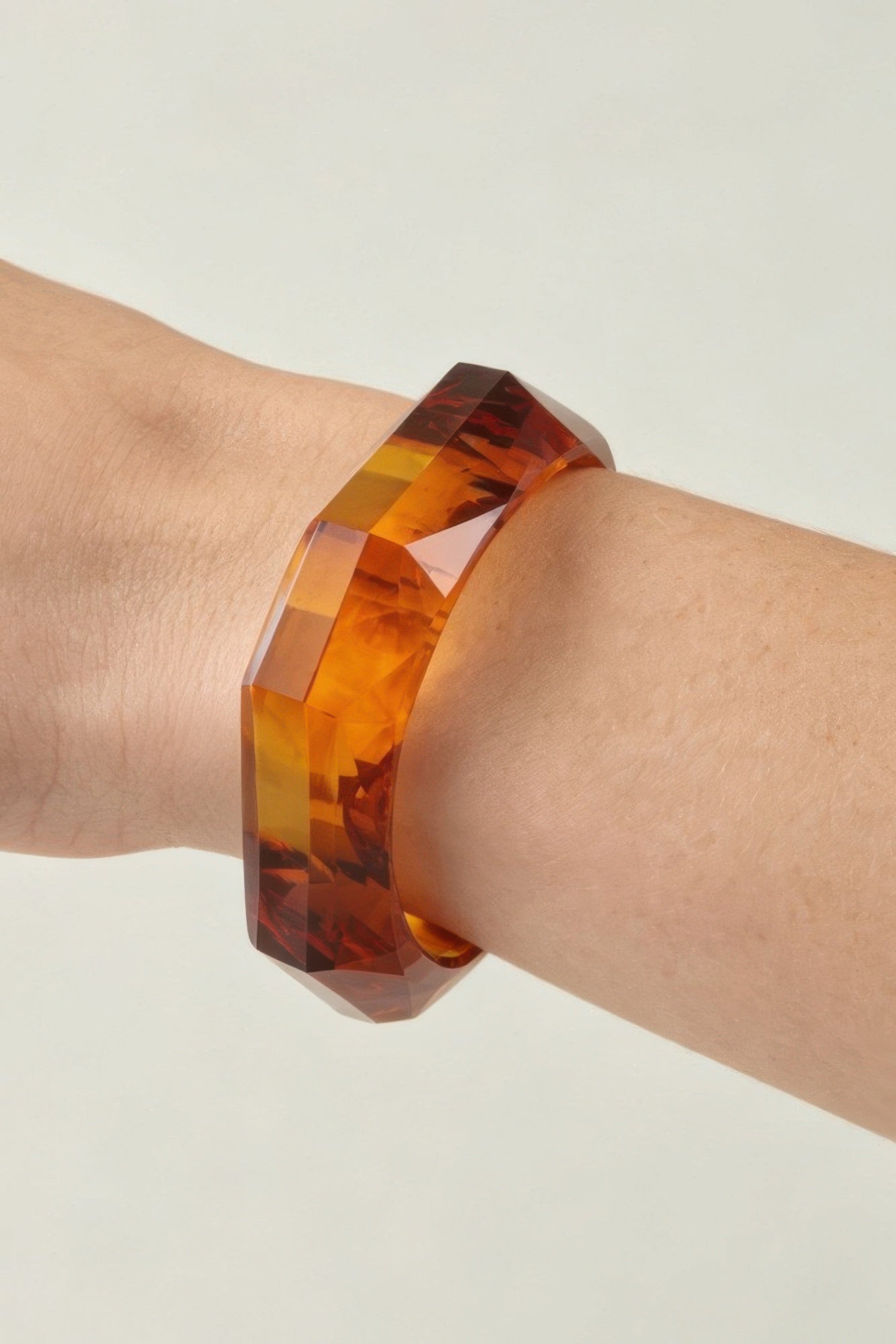 Faceted Geometric Cuff Bracelet Secondary image