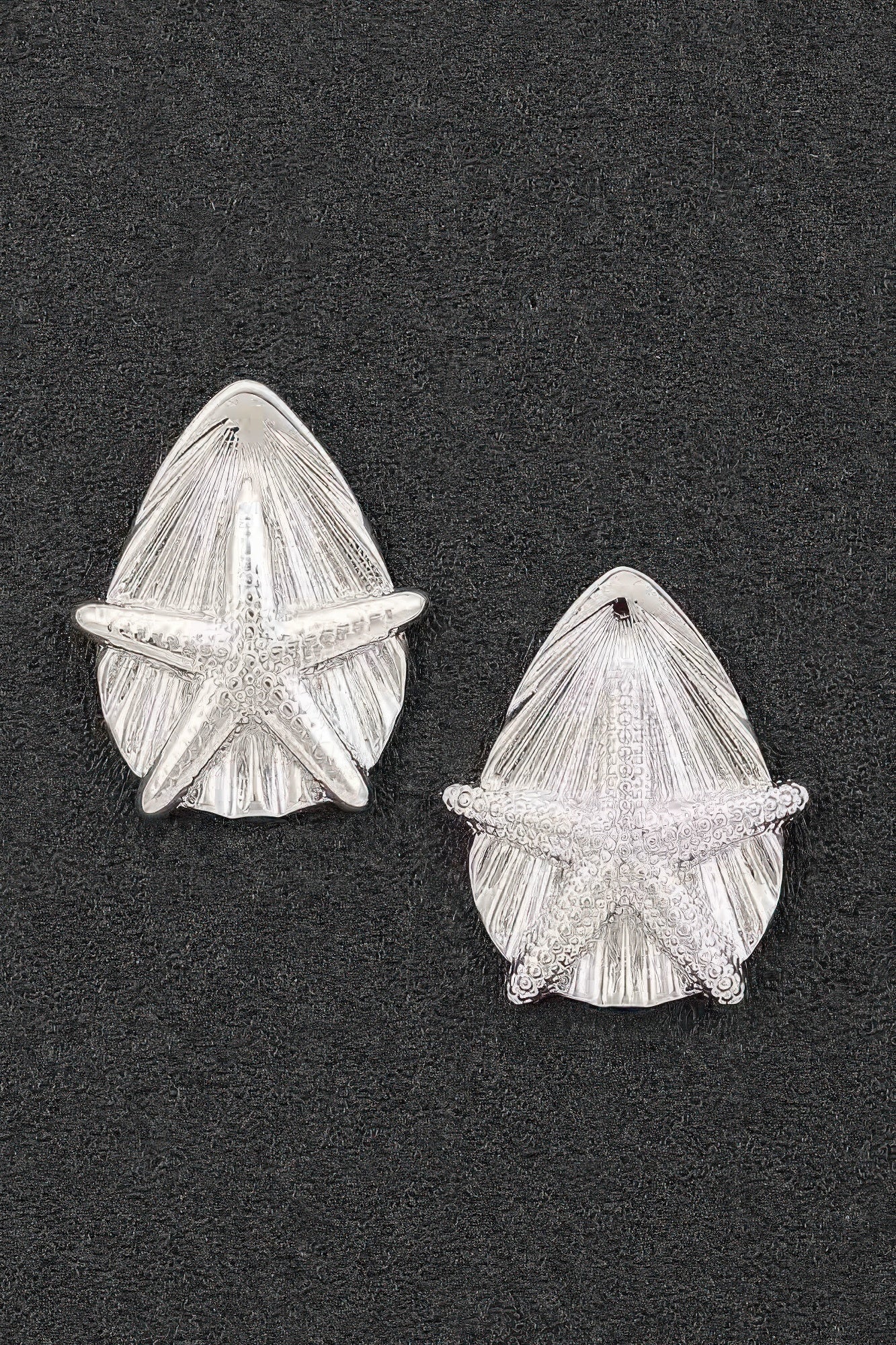 Coastal Starfish Shell Stud Earrings Secondary image