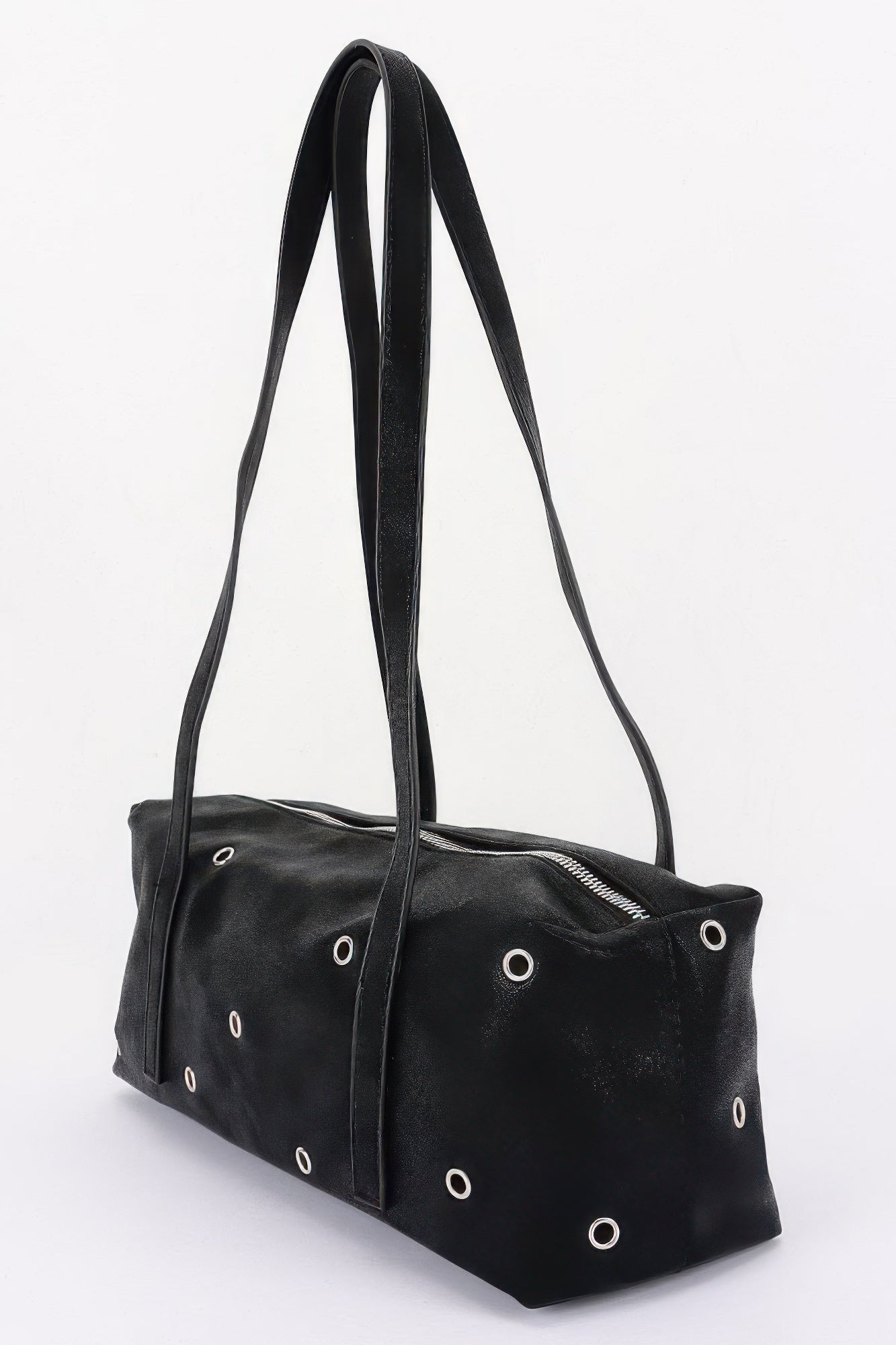 Vegan Leather Eyelet Shoulder Bag Secondary image