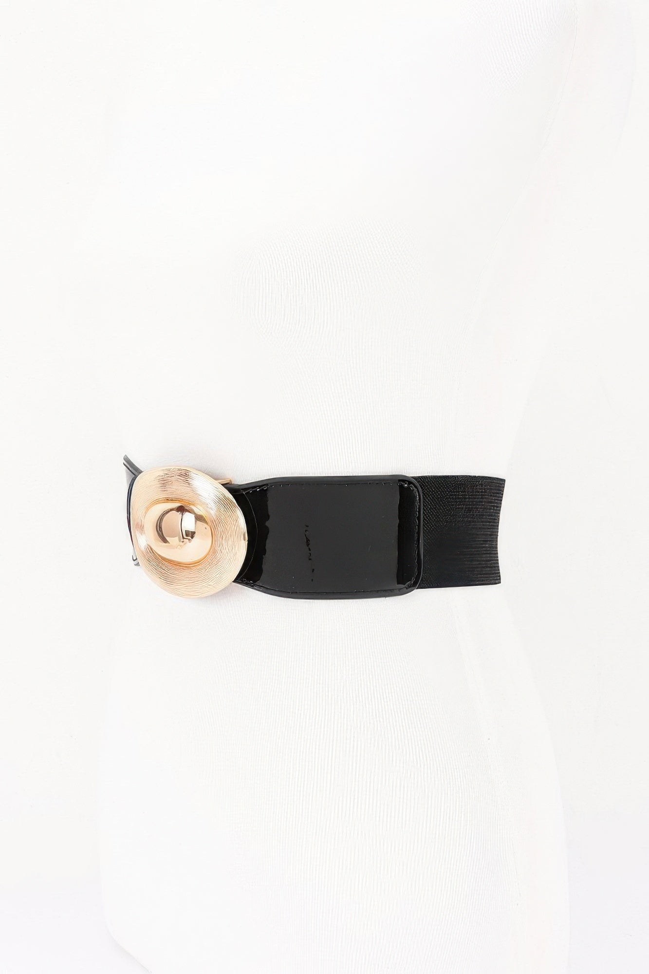 Wide Waist Belt with Oval Buckle Secondary image