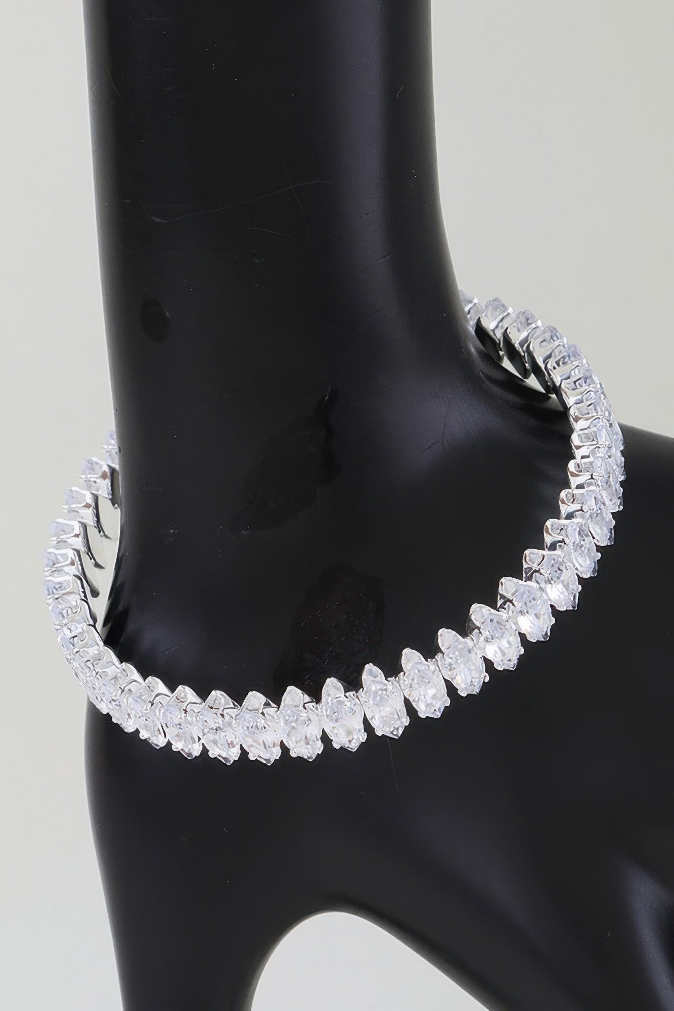 Marquise-Cut Cubic Zirconia Cuff Bracelet Secondary image