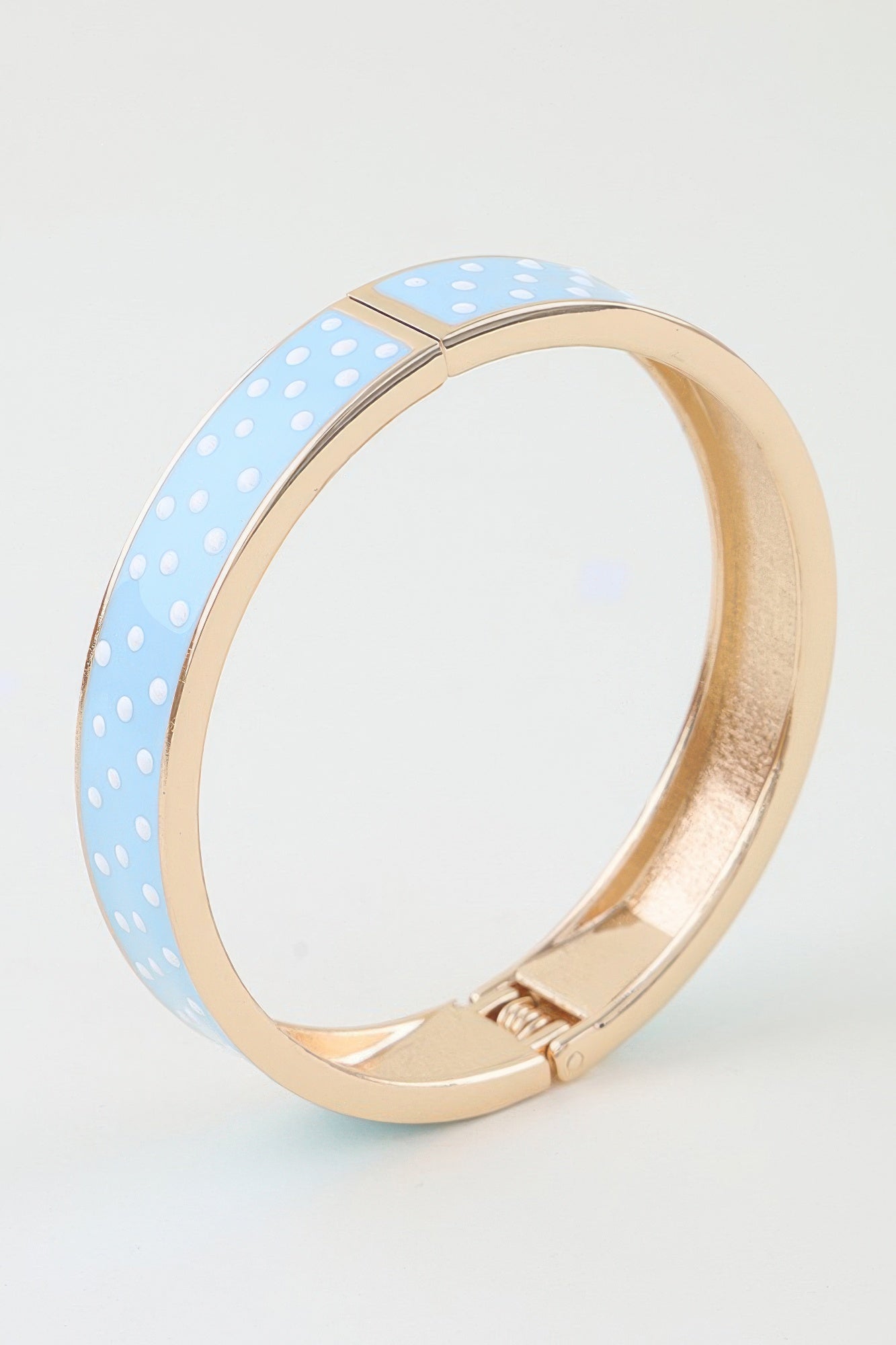 Enamel Polka Dot Hinged Cuff Bracelet Secondary image