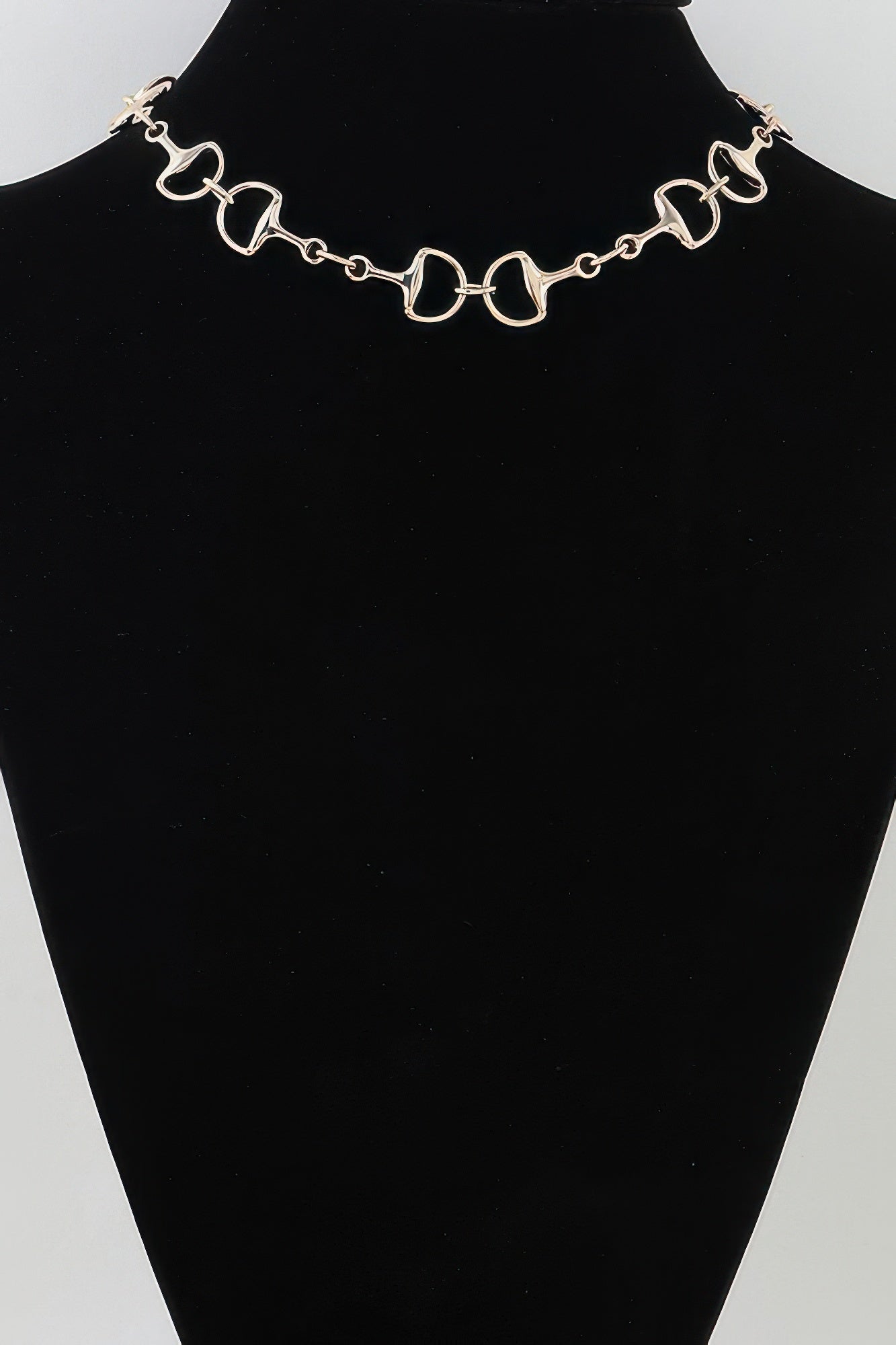 Gold-Toned Equestrian Link Choker Necklace Secondary image