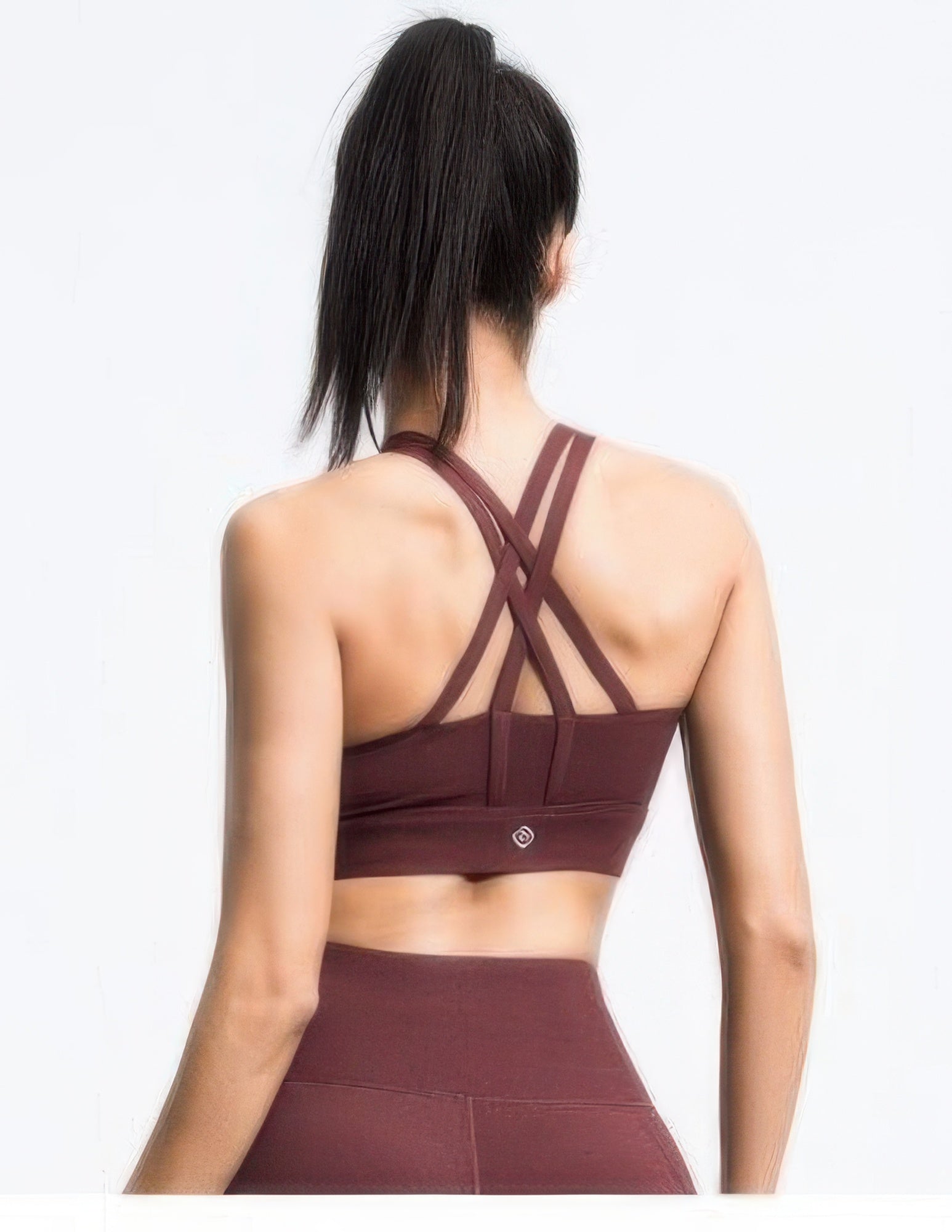 Multi-Strap Cross-Back Sports Bra Secondary image